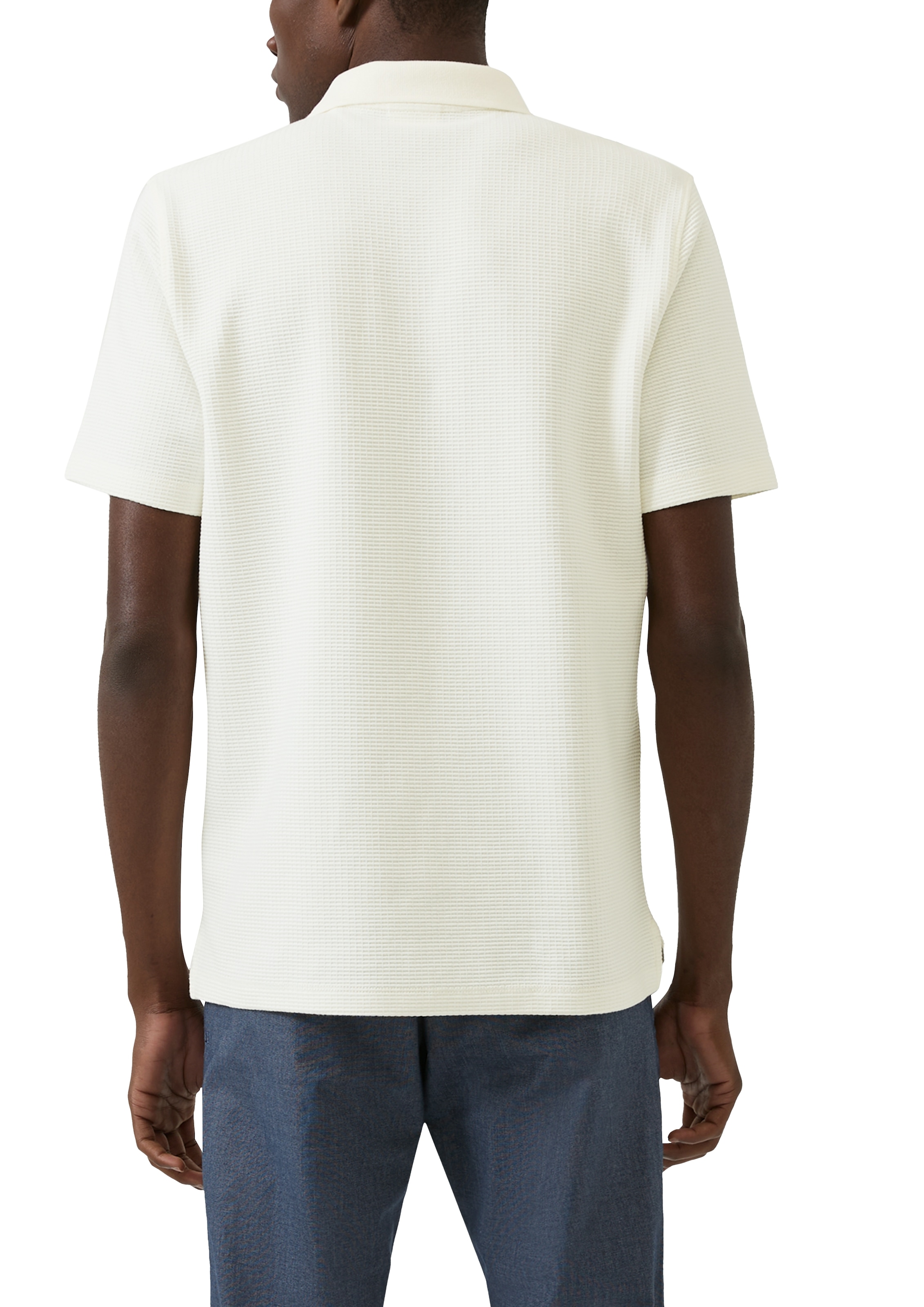 s.Oliver Poloshirt in Waffle-Optik