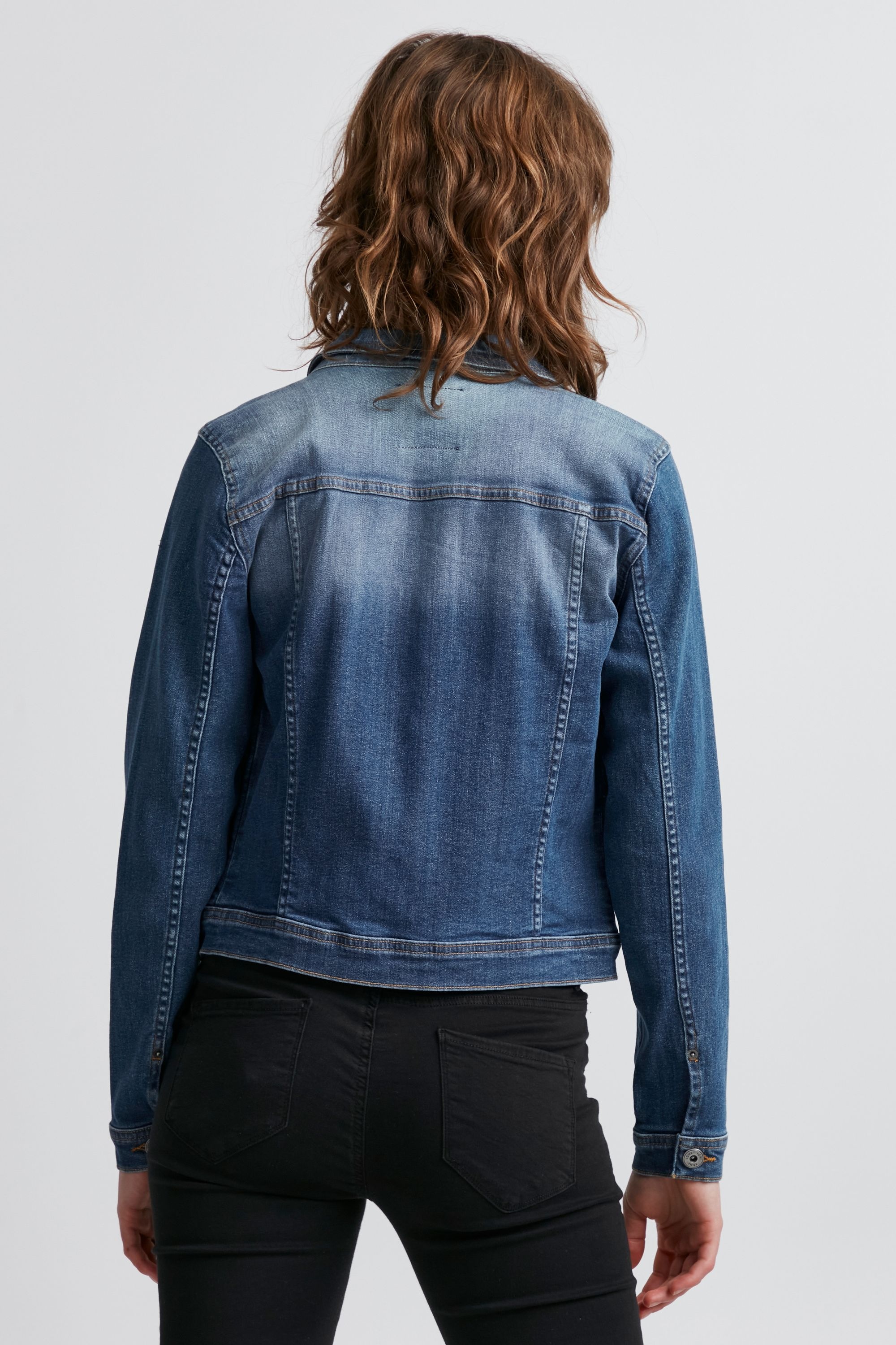 Ichi Jeansjacke »Jeansjacke IHStampe«, ohne Kapuze