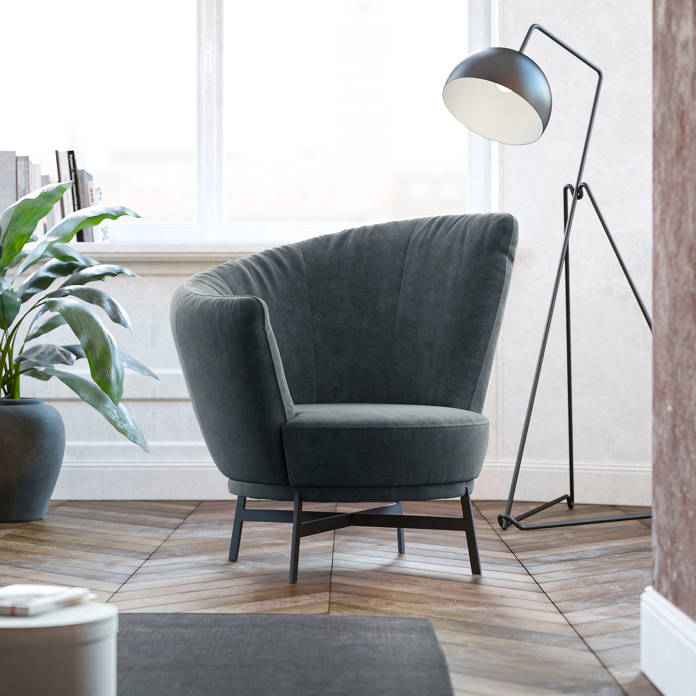 Musterring Drehsessel "Kleo", mit Drehfunktion um 360, inklusive Nierenkiss günstig online kaufen