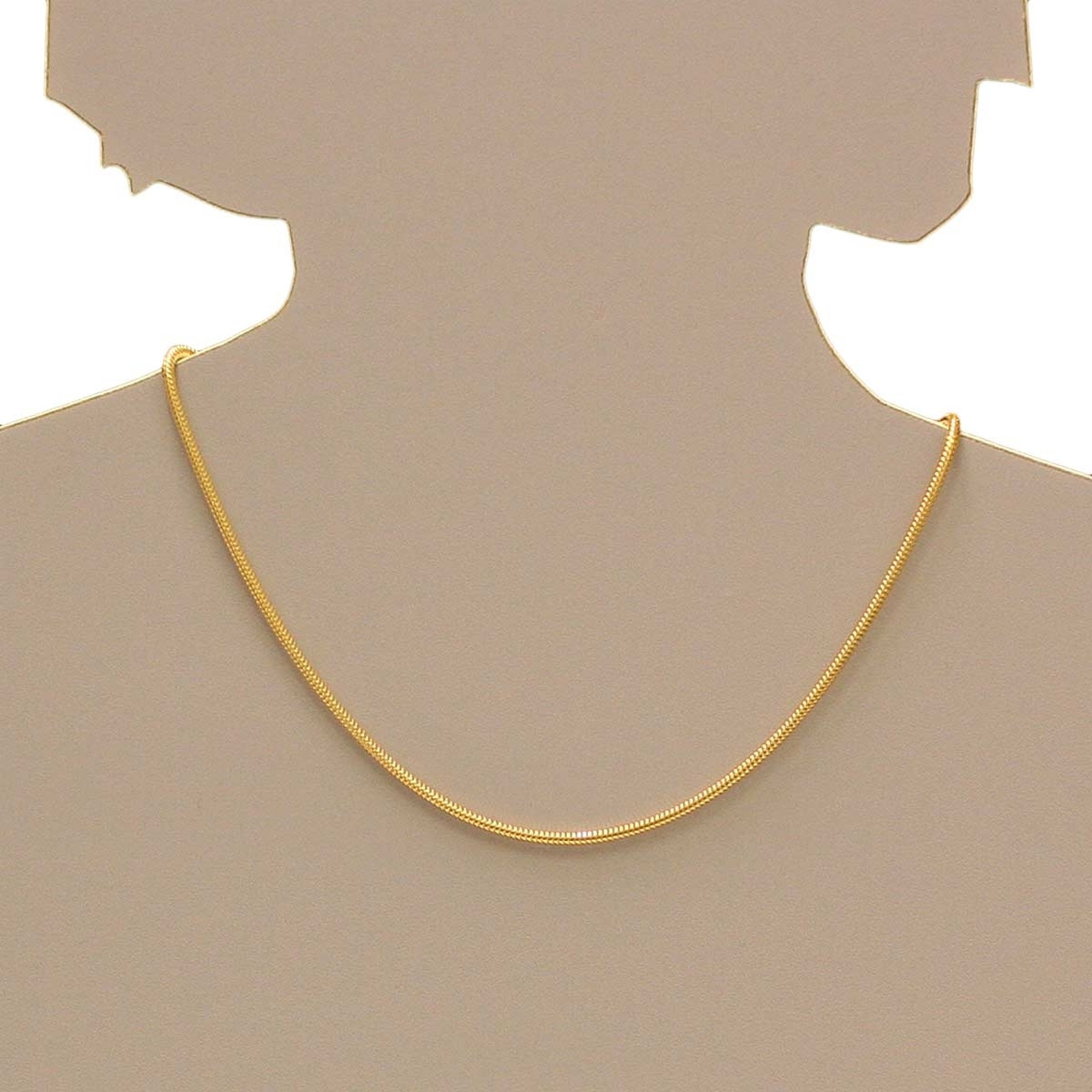 Silberkette OSTSEE-SCHMUCK "- Schlange 2,4 mm - Silber 925/000, vergoldet -" Gr. 42, gold (goldfarben, gelb), Halsketten, Damen, 42, Silber 925 (Sterlingsilber), Silberkette 3