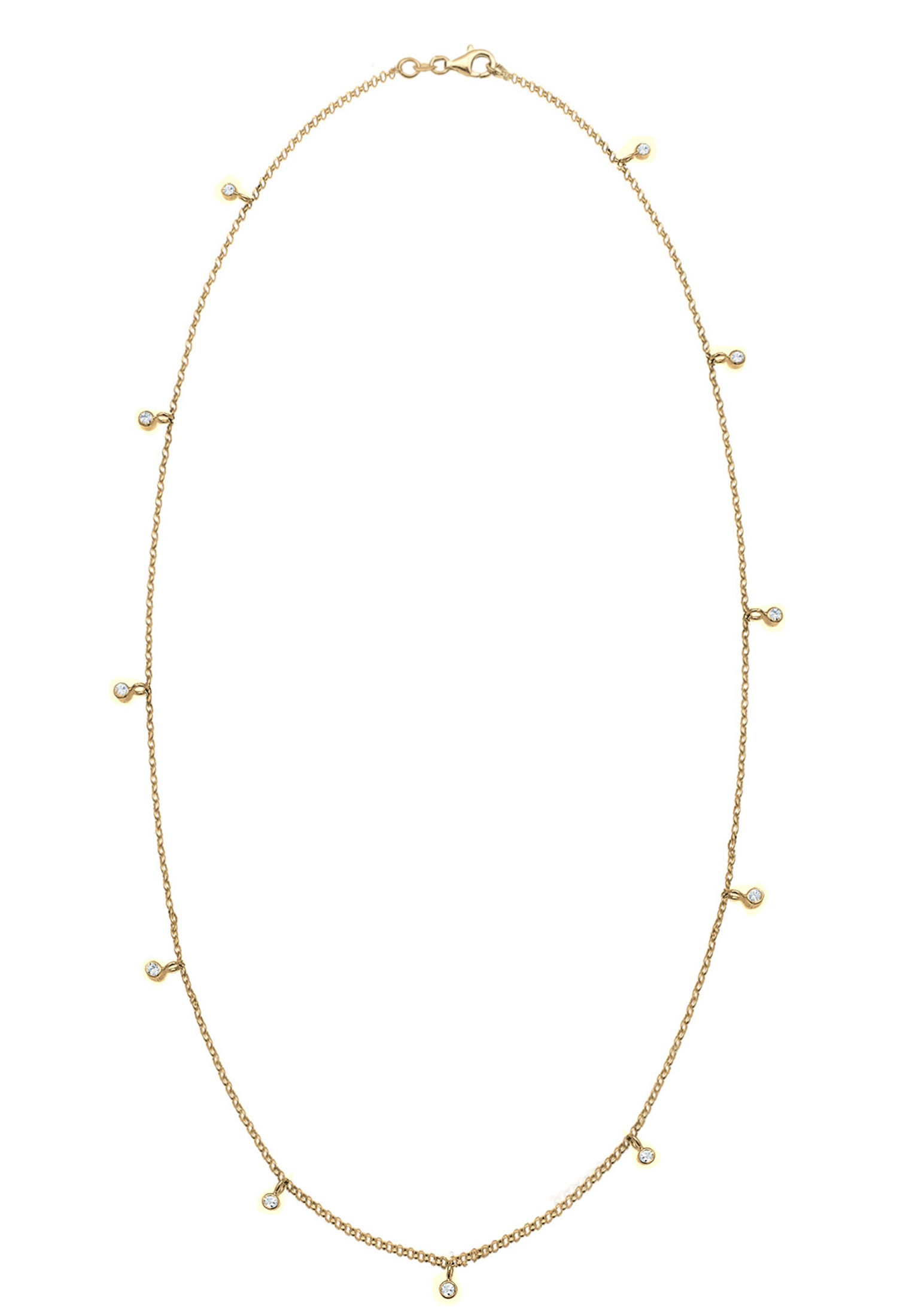Elli Collierkettchen »Weiß 925 Sterling Silber, mit Kristallen von Swarovski®«