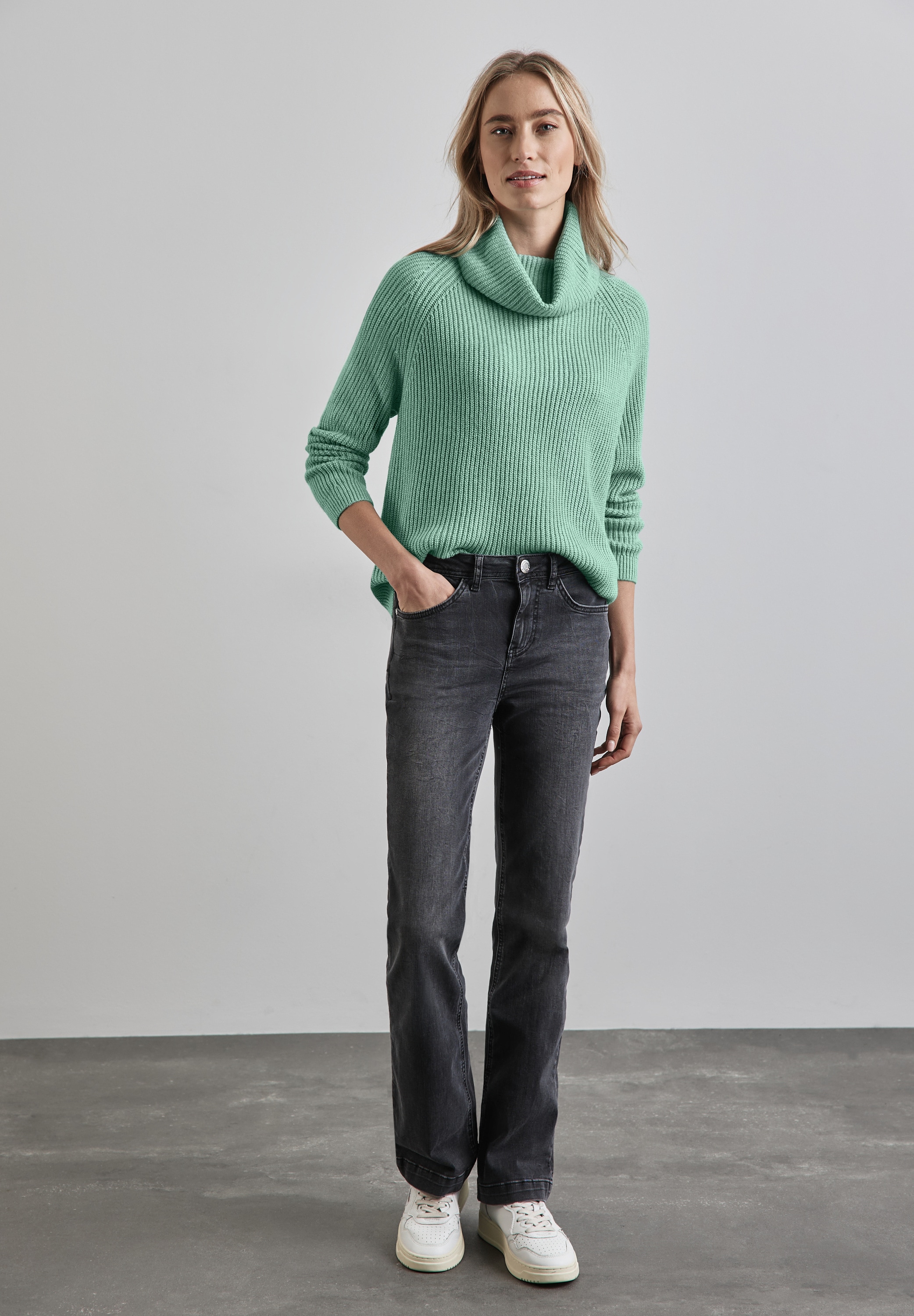 STREET ONE Rollkragenpullover, im soften Baumwoll-Mix