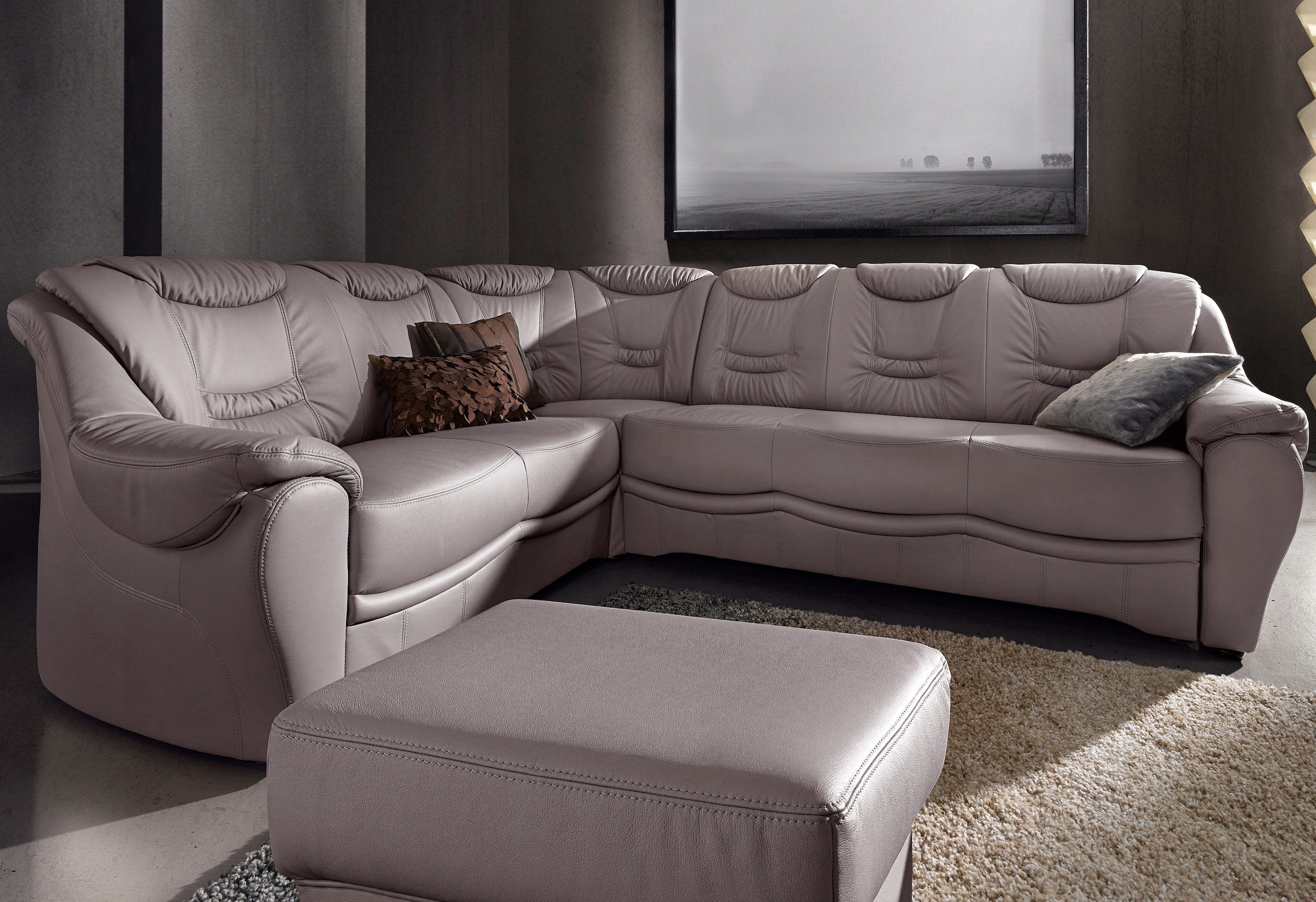 sit&more Ecksofa "Benson L-Form" wahlweise mit Schlaffunktion