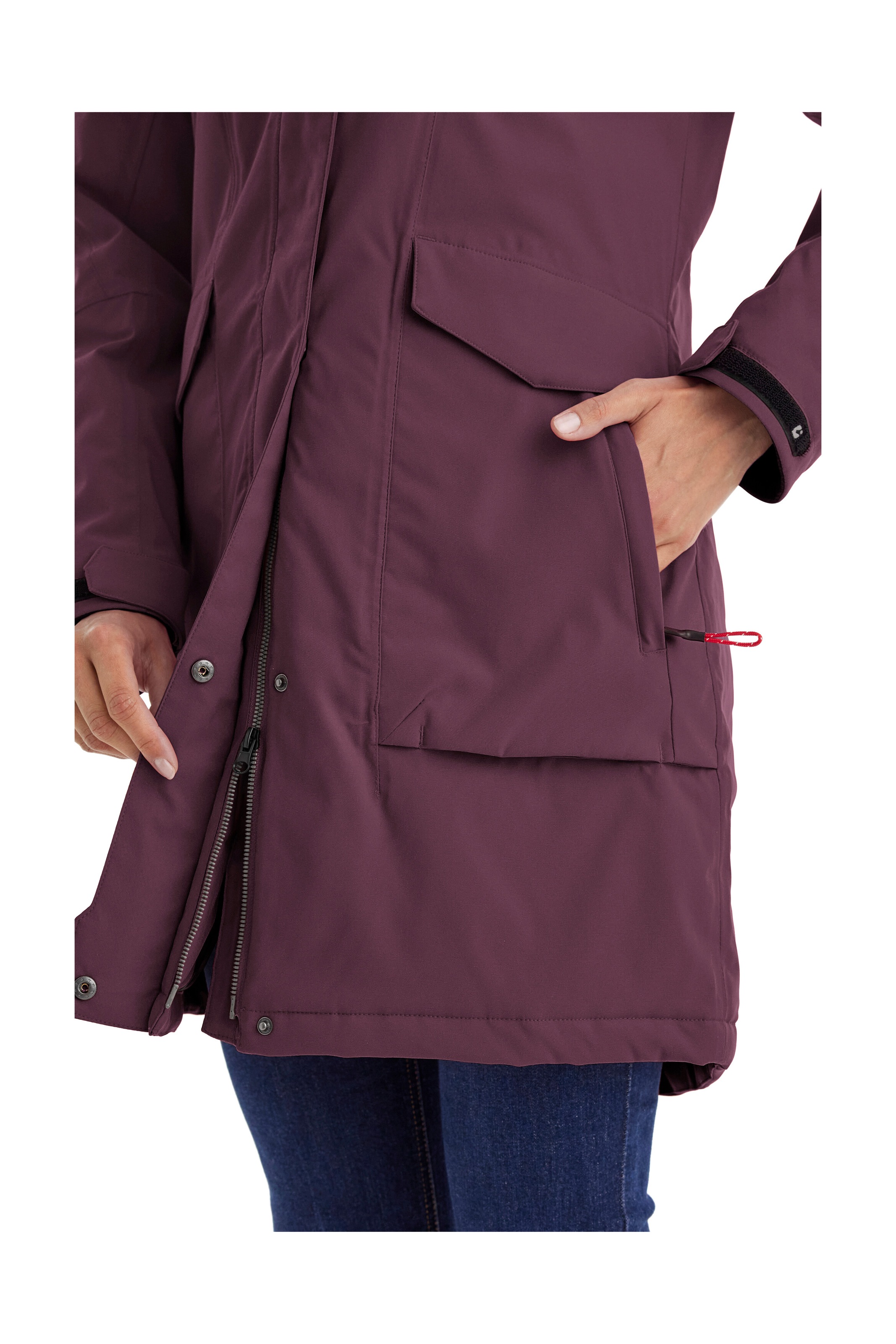 Killtec Parka »Damen Funktionsparka« Wasserdichter, atmungsaktiver Damenparka mit abnehmbarer Kapuze