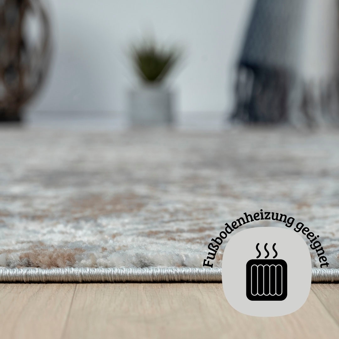 my home Teppich »Micah« rechteckig 8 mm Höhe Kurzflor, modernes Design, pflegeleicht, Wohnzimmer
