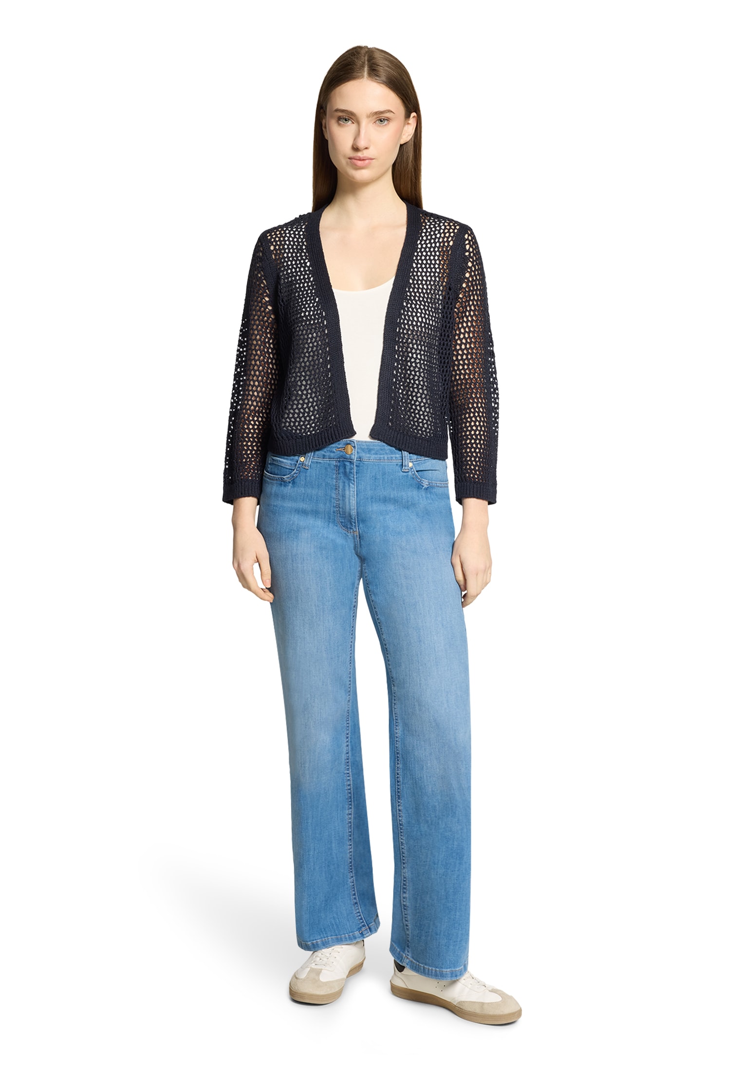 Betty Barclay Strickjacke »Damen mit Lochmuster« 1 tlg.