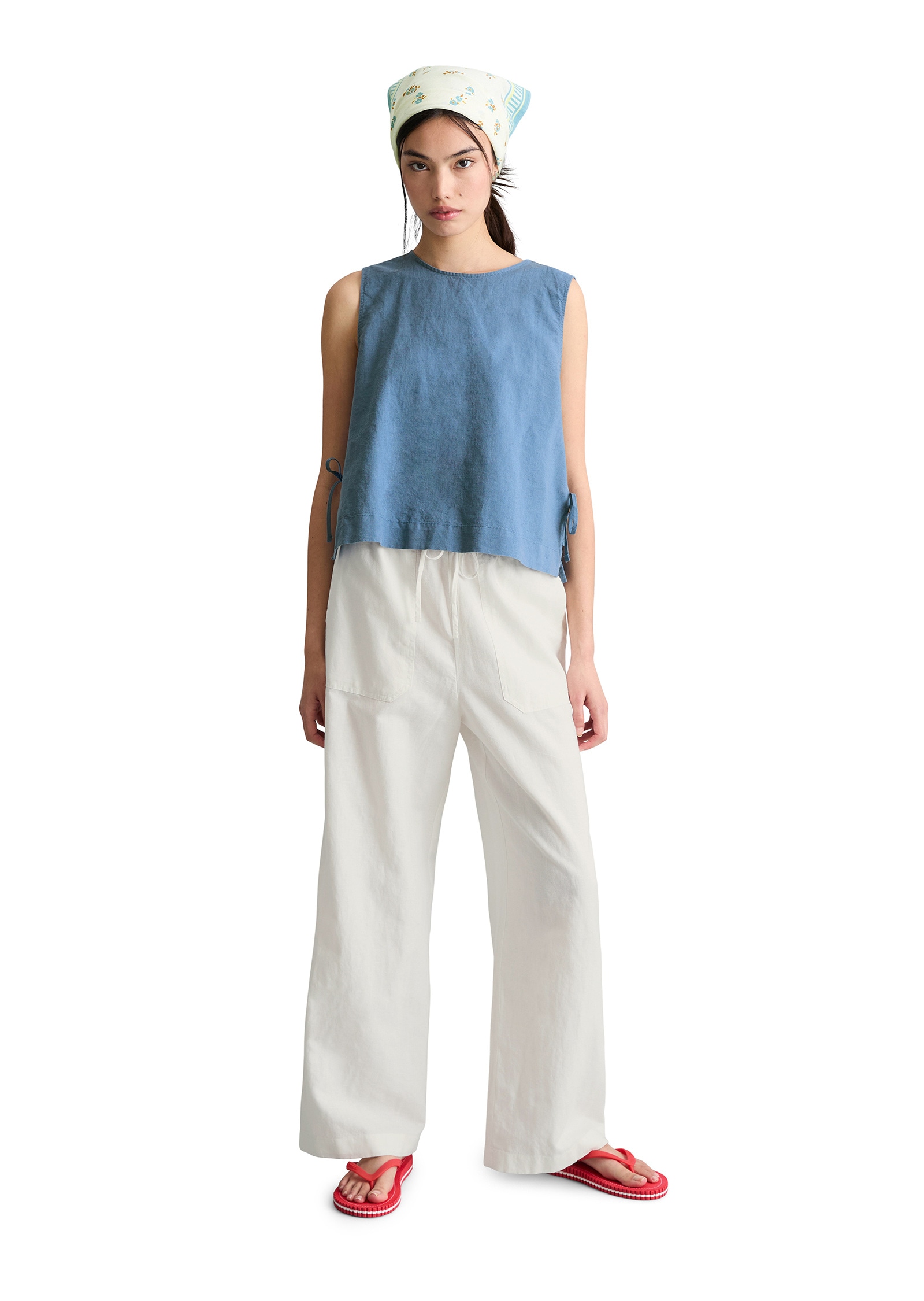 Marc O'Polo DENIM Chinohose »aus Leinen-Baumwolle-Mix«