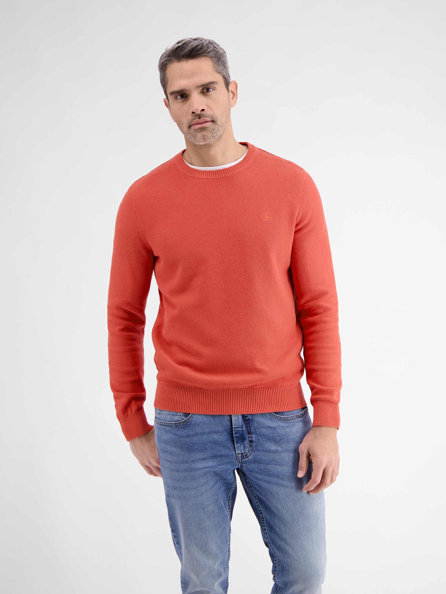 LERROS Strickpullover "LERROS Crewneck-Strickpullover für Herren"