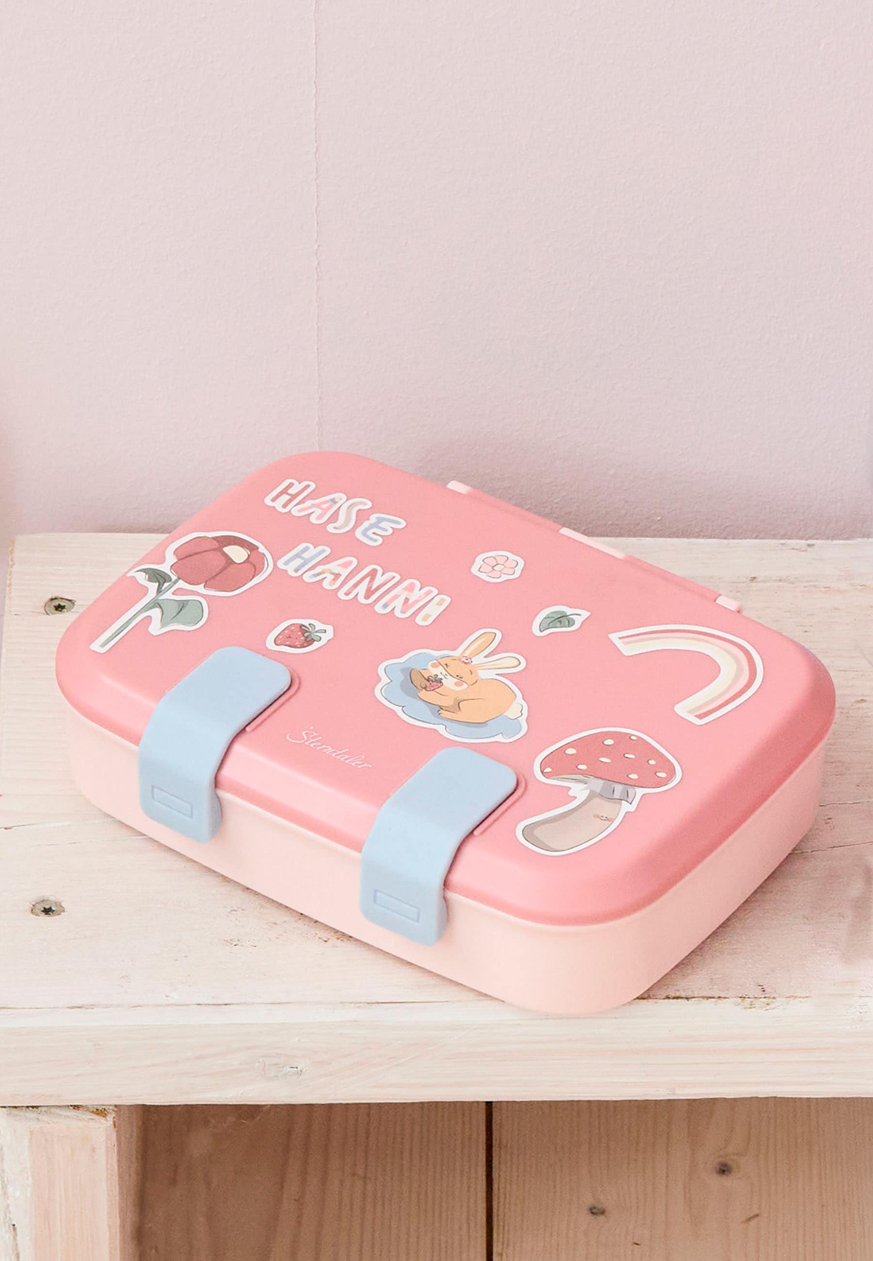 Sterntaler® Lunchbox »Trinkflasche+Brotdose Hanni« Set, 2 Stk. tlg. mit Trinkflasche; individuell personalisierbar