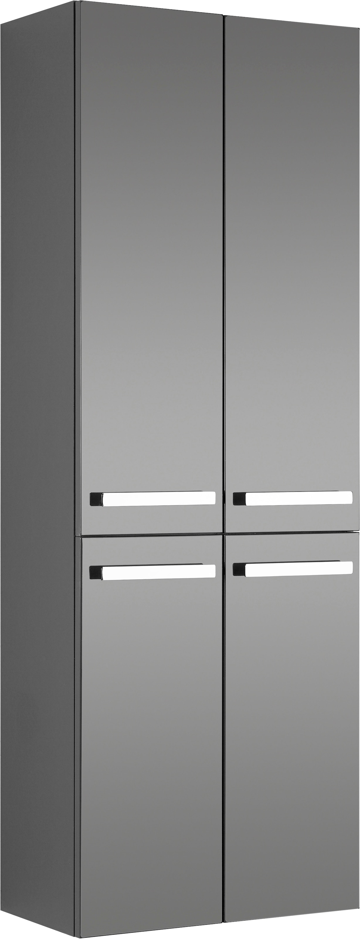 Saphir Hochschrank "Serie 4005 Badschrank 60 cm breit, mit 4 Türen, 4 Glas-Einlegeböden", Badezimmer-Hochschrank inkl. T