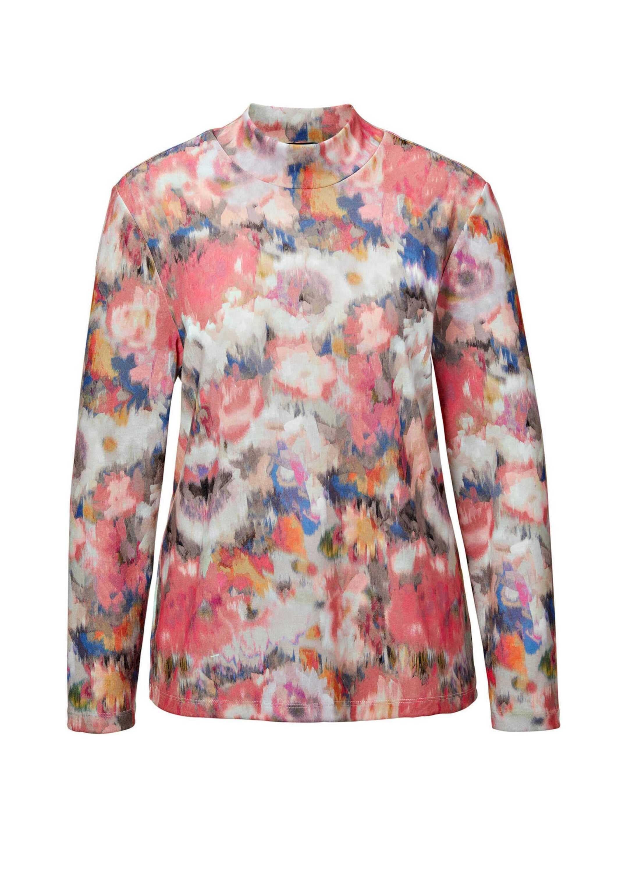 GOLDNER Print-Shirt "Langarmshirt mit Stehkragen, Jersey" günstig online kaufen