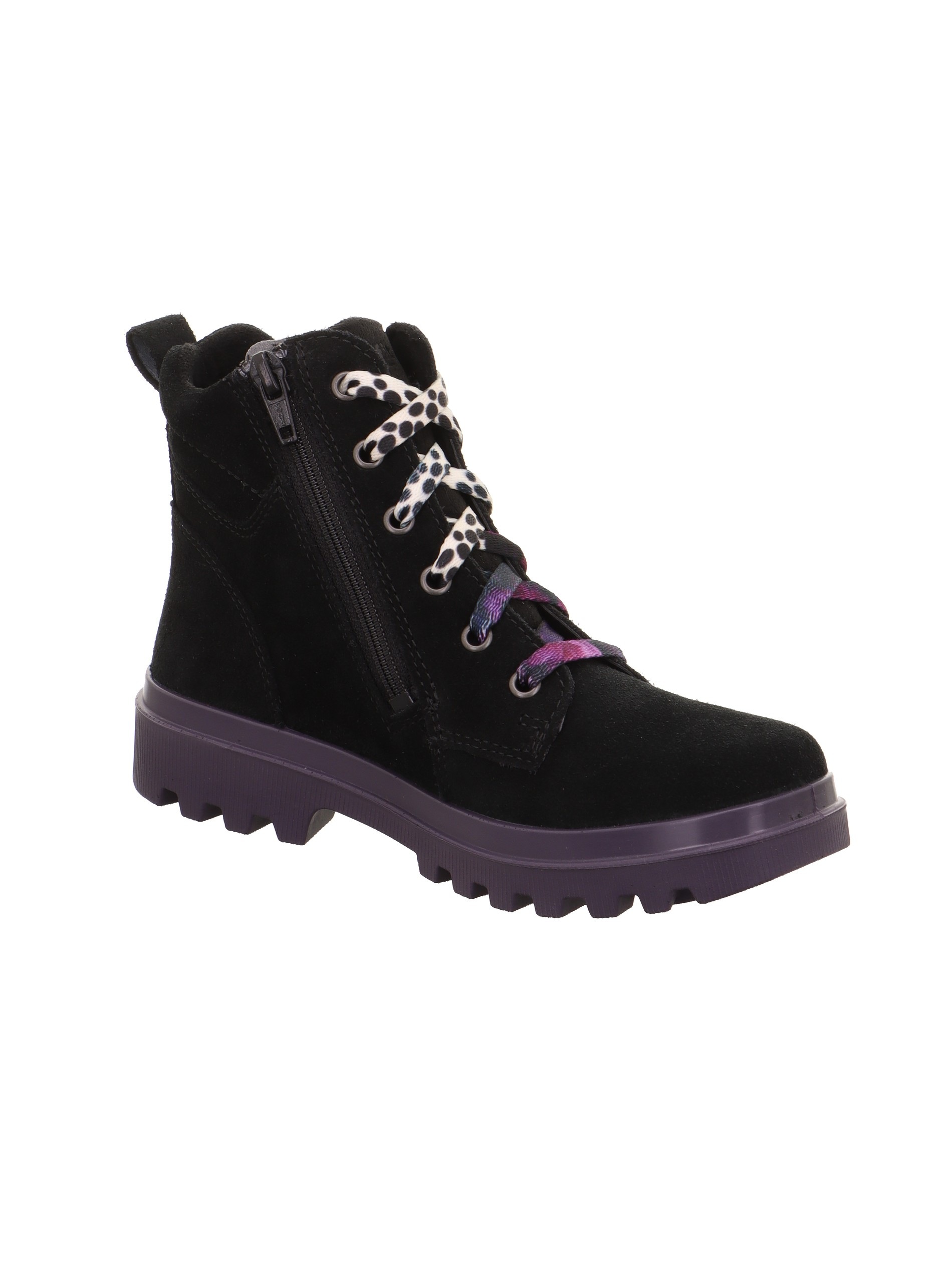 Superfit Schnürstiefelette »ABBY NOVA, WMS: mittel«  Schnürboots mit Reißverschluss, Größenschablone zum Download