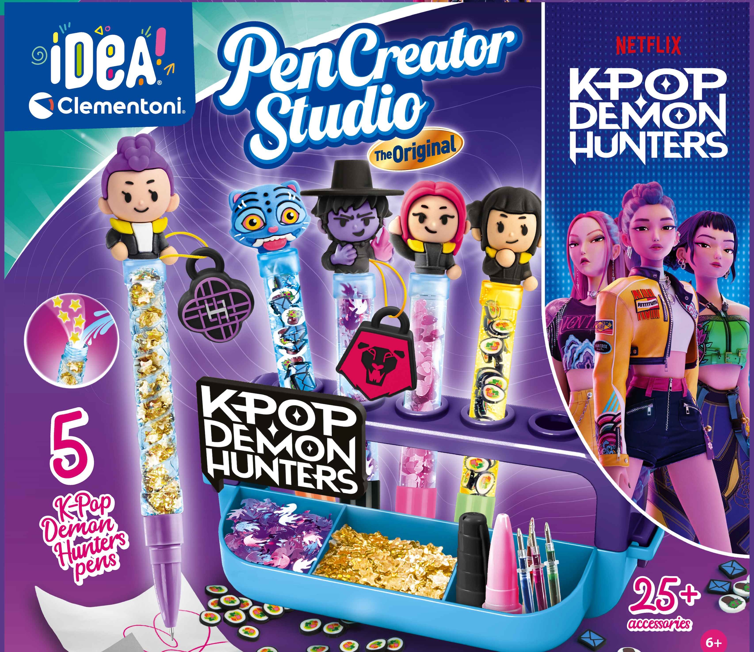 Clementoni® Kreativset »Idea, Mein Stift-Atelier - KPop Demon Hunters«