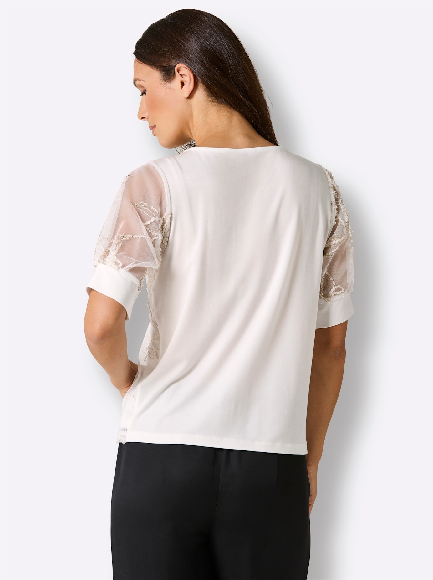 Thumbnail - CREATION L PREMIUM Rundhalsshirt "Mesh-Shirt" 1 tlg.