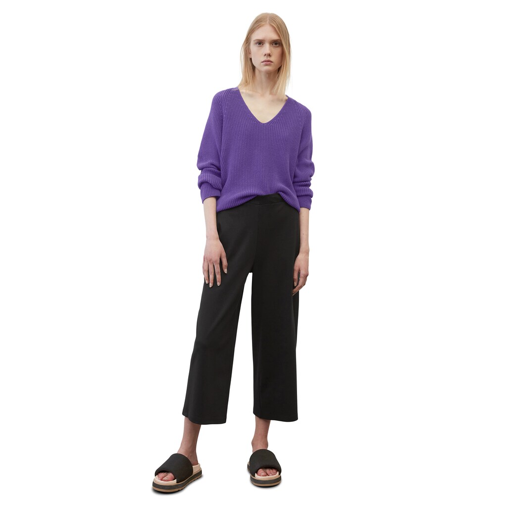 Damenmode Pullover Marc O'Polo Strickpullover »aus reinem Organic Cotton« lila Damenmode Pullover Marc O'Polo Strickpullover »aus reinem Organic Cotton« lila