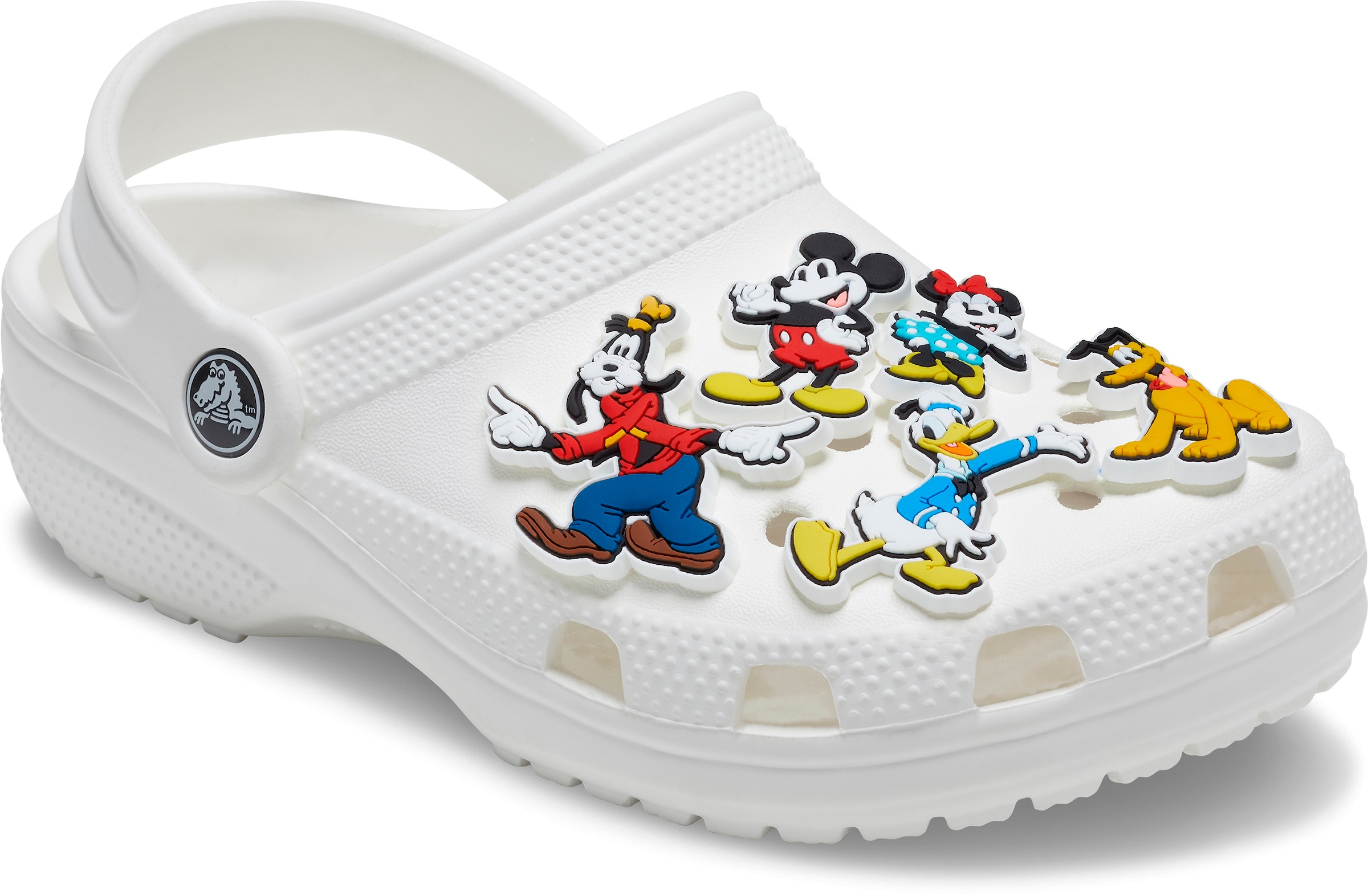 Crocs Schuhanstecker »Jibbitz™ Disney's Mickey & Friends«, (Set, 5 tlg., Kein Spielzeug. Nicht für Kinder unter 3 Jahren geeignet), Schuh Charm für Fans von Mickey und seine Freunde