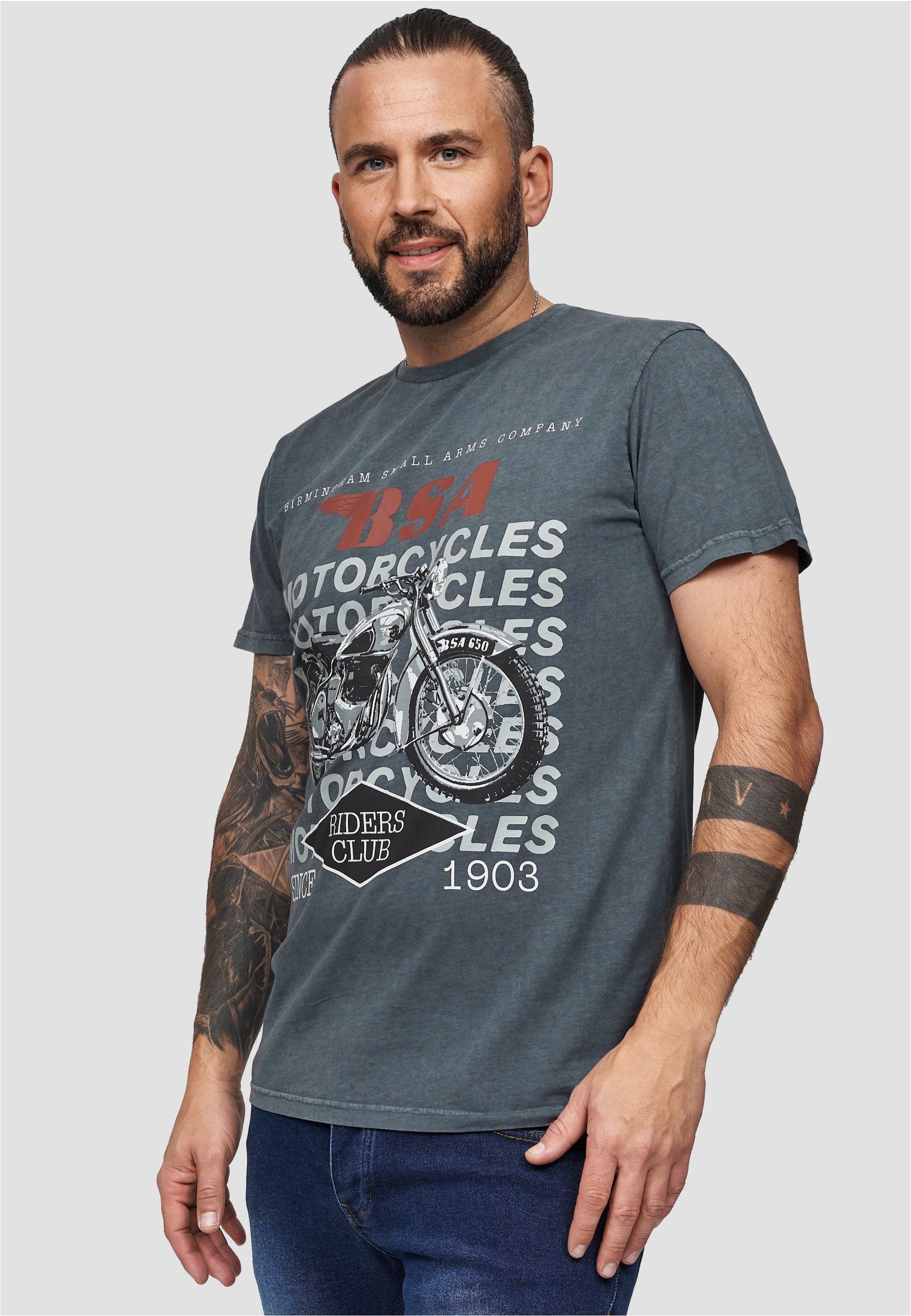 Recovered T-Shirt »BSA Birmingham Motorcycles«, (1 tlg.), mit coolem Print