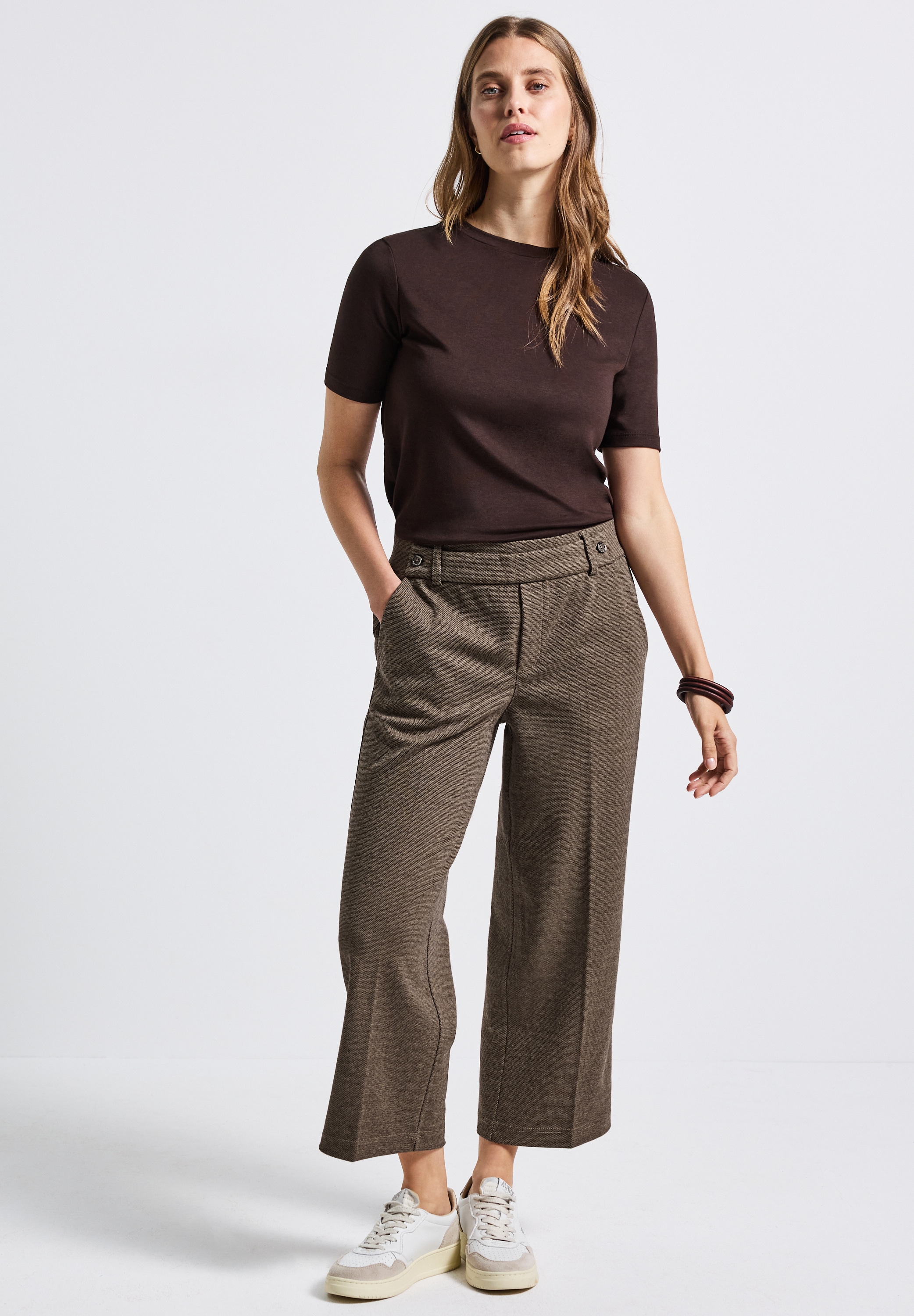 STREET ONE Stoffhose, High Waist