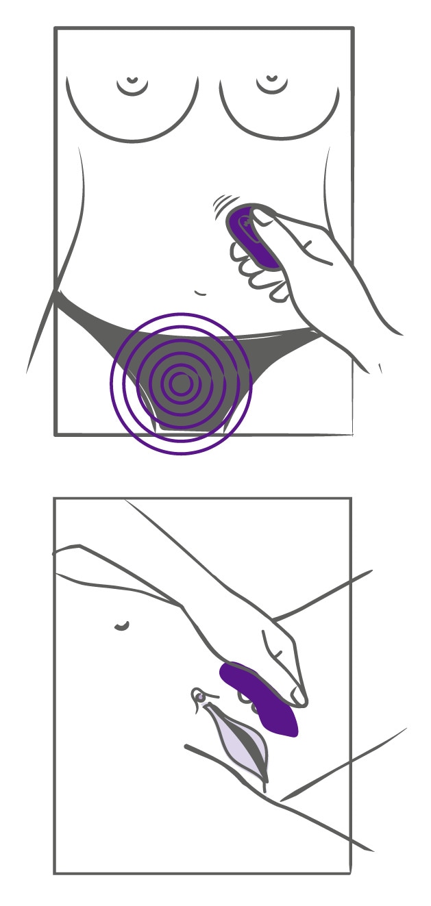 Sweet Smile Vibrator »Auflegevibrator RC Panty Vibrator«