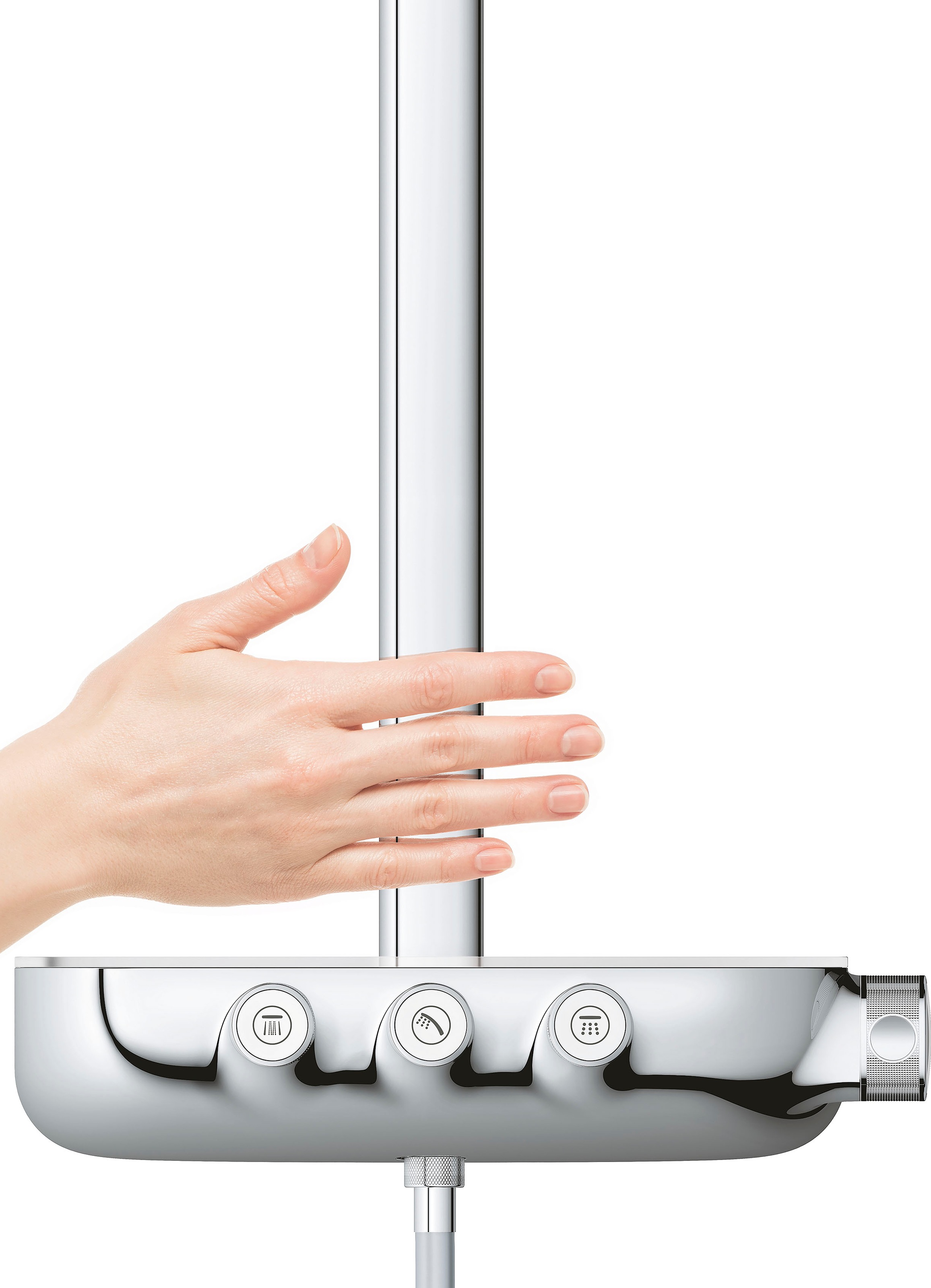 Grohe Duschsystem »Rainshower System SmartControl«, (Packung), mit langlebieger und scheinender Oberfläche