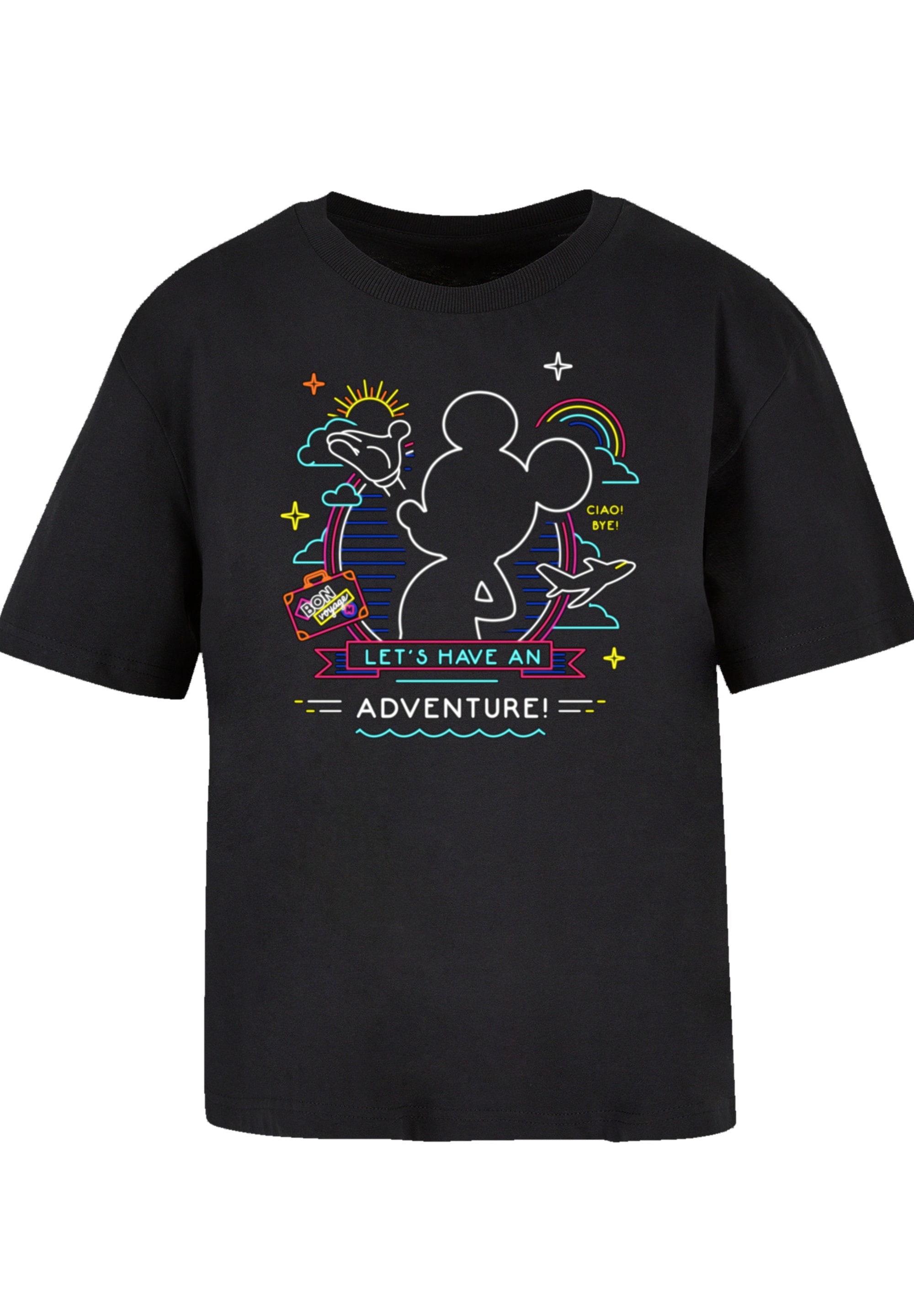 kaufen F4NT4STIC Premium Adventure«, T-Shirt für | BAUR Maus Neon »Disney Micky Qualität