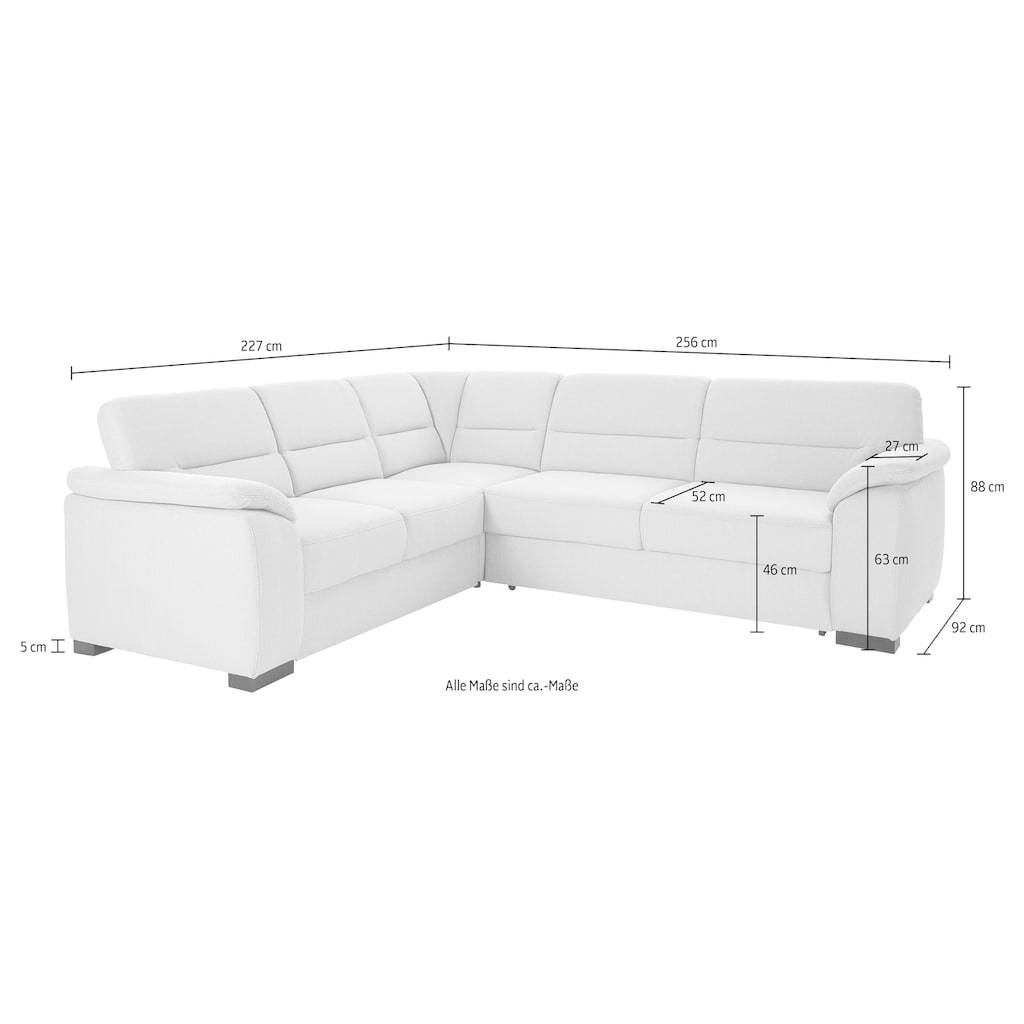 sit&more Ecksofa »Montego L-Form«