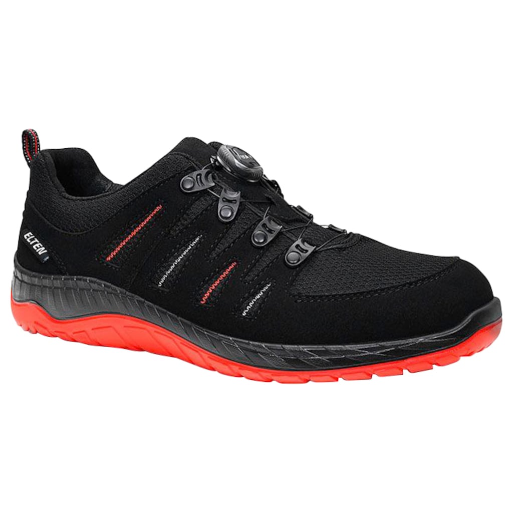 Elten Sicherheitsschuh »MADDOX BOA® black-red Low ESD S3«