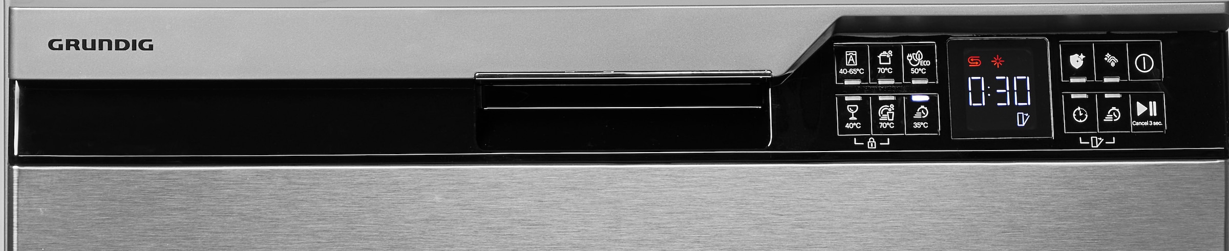 Grundig Unterbaugeschirrspüler »GNUP4420X 7628791677«, 15 Maßgedecke, CornerWash