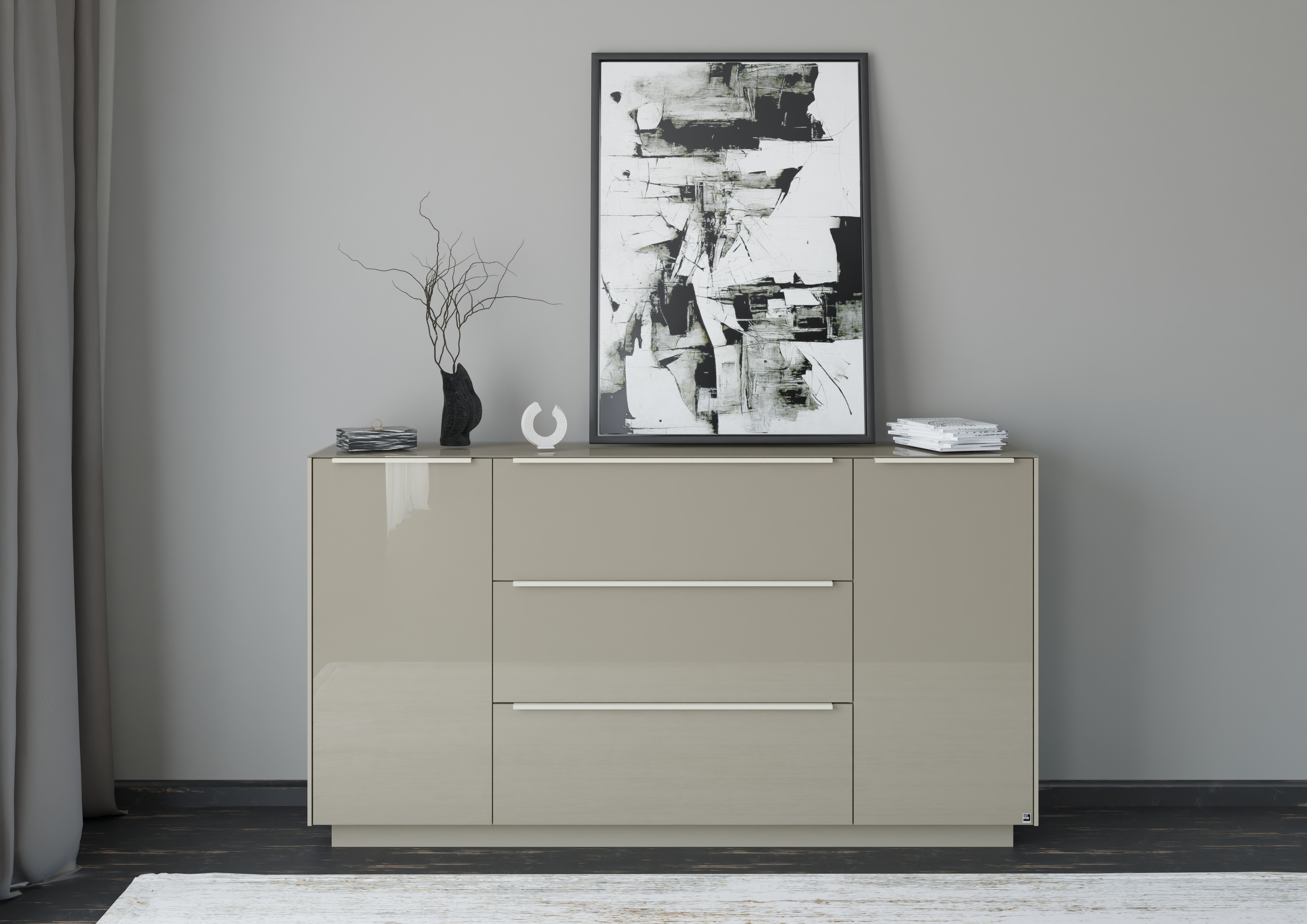 set one by Musterring Sideboard "Reno" 1 Stk. tlg. Mit Sockel in diversen Farben, 102 cm Höhe & Farbauswahl