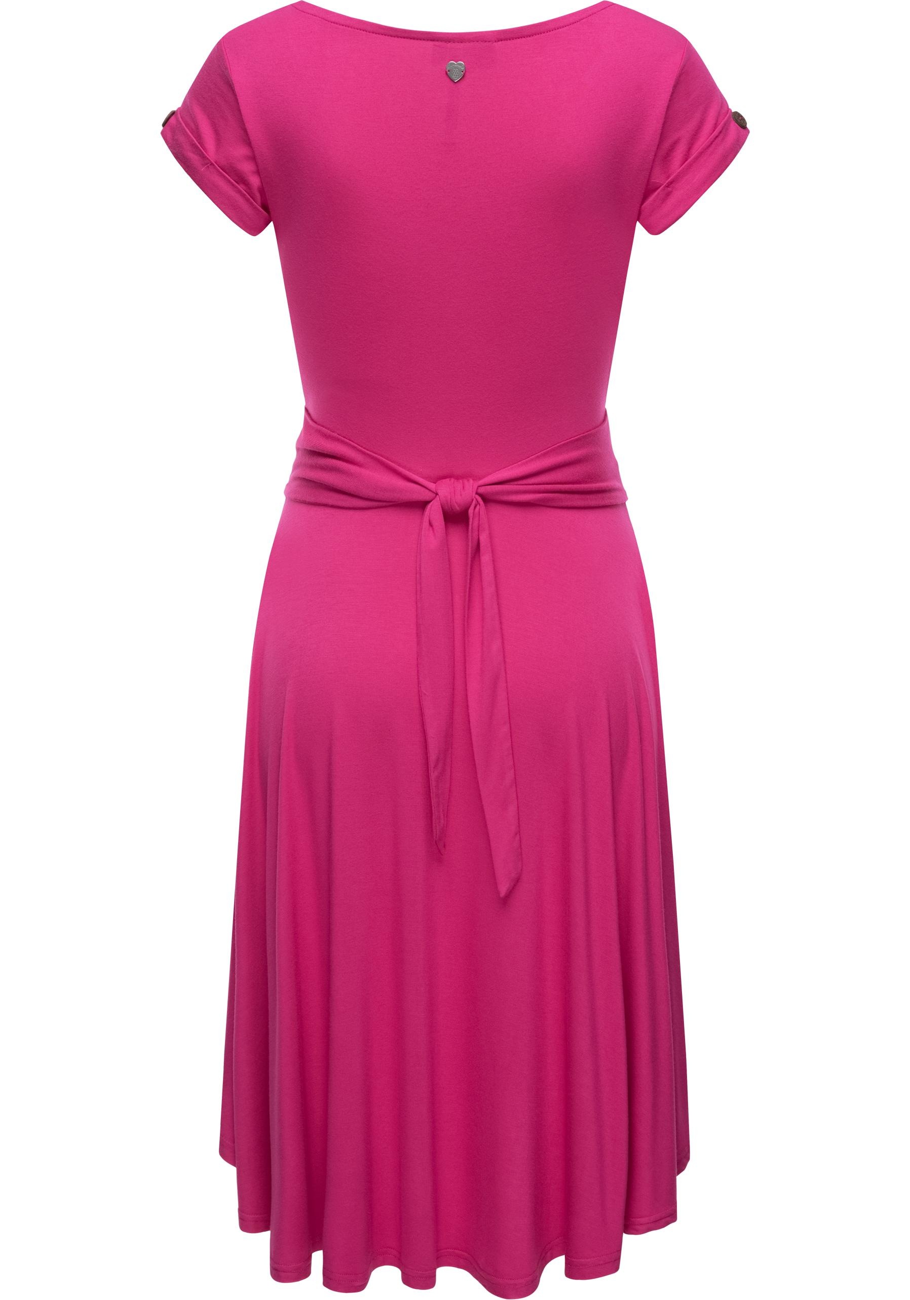 Thumbnail - Ragwear Sommerkleid "Yvone Solid", leichtes Jersey-Kleid mit Taillengürtel