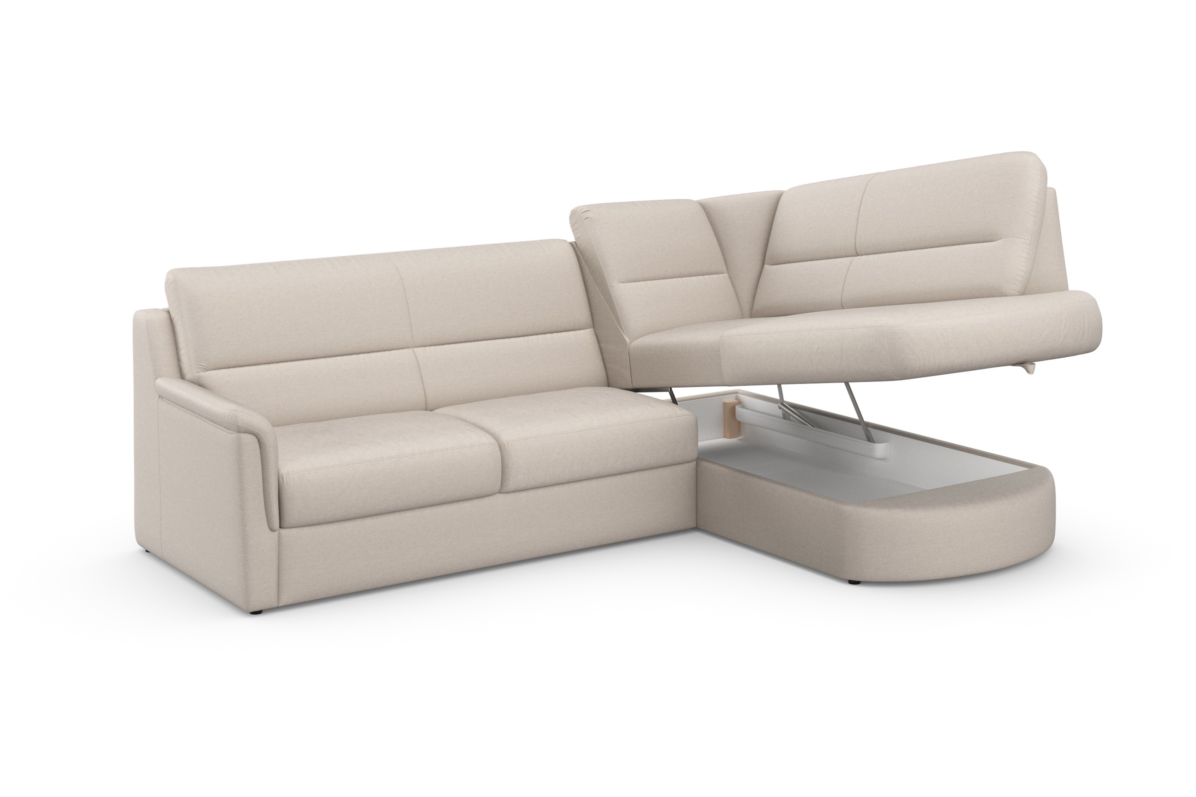 sit&more Ecksofa »Panini L-Form«, wahlweise mit Bettfunktion und Bettkasten