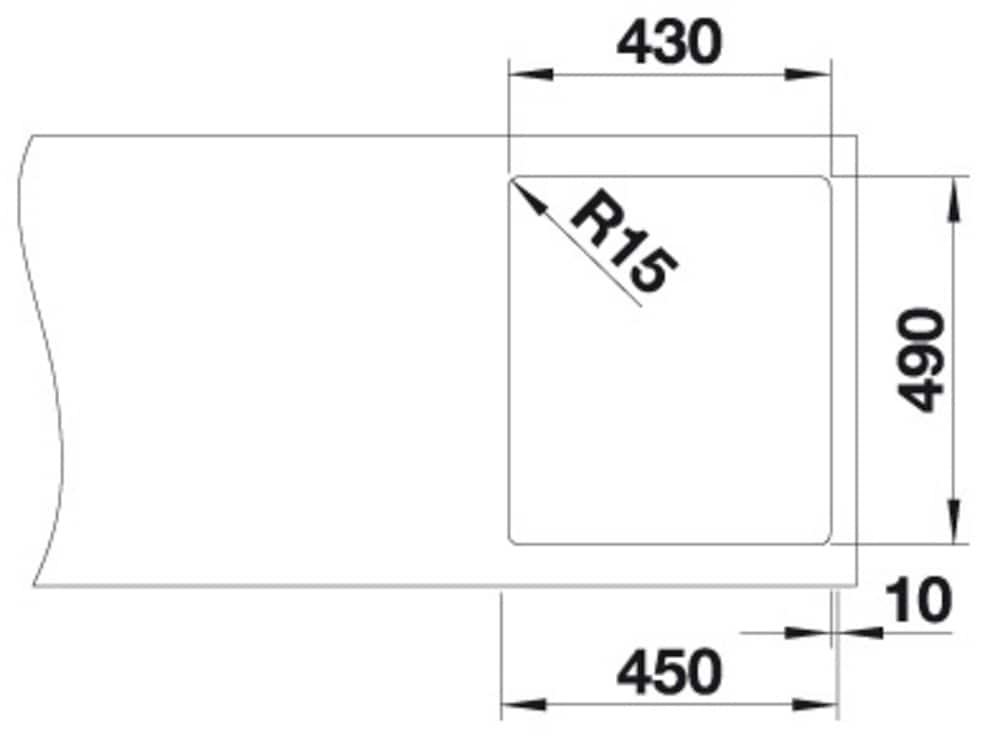 Blanco Edelstahlspüle »ANDANO 400-IF/A«, zum wechselseitigen Einbau geeignet