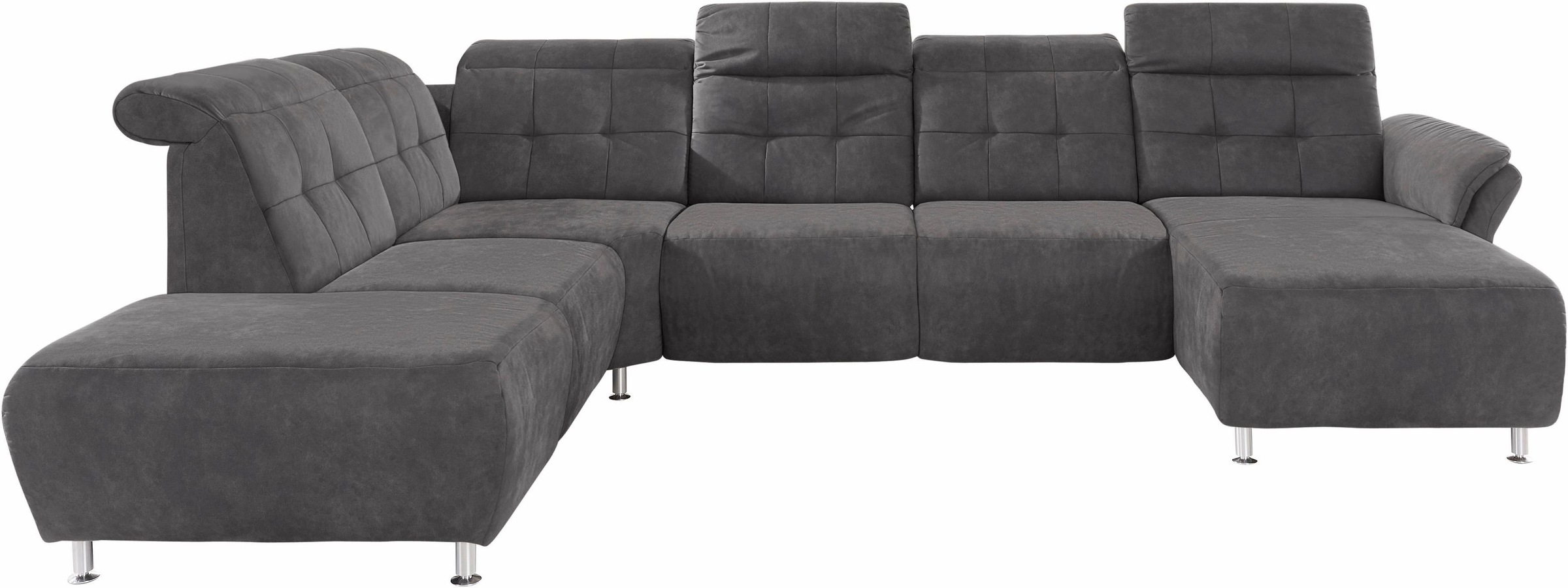 Home affaire Wohnlandschaft "Manhattan U-Form" 2 Sitze mit elektrischer Rel günstig online kaufen