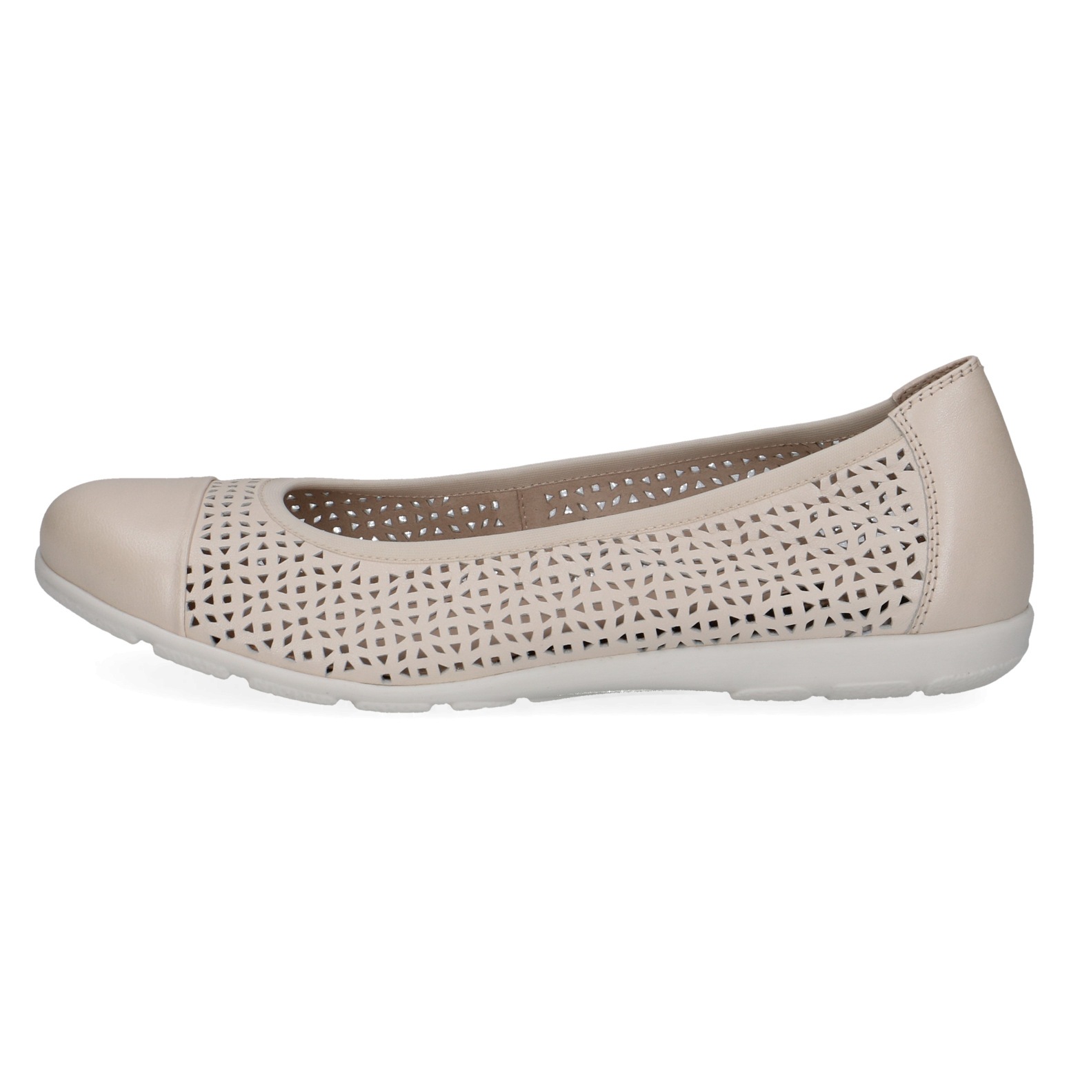 Caprice Ballerina Leder Creme 37 3
