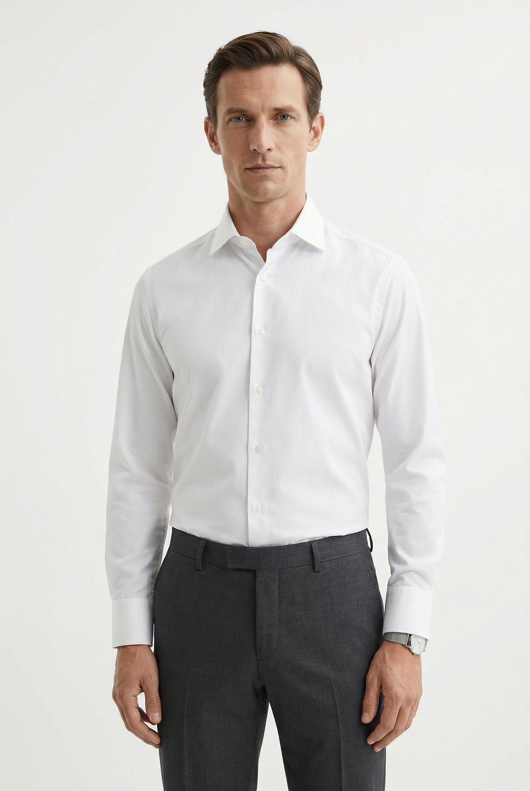 BOSS Herren Businesshemd Weiß100 Größe 44 2