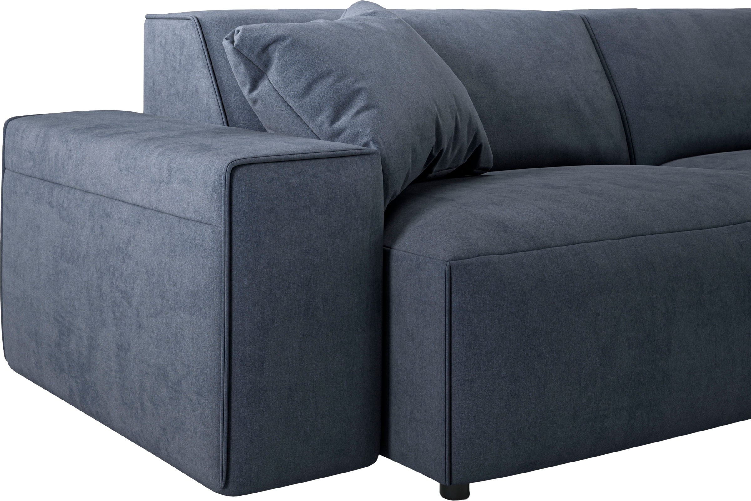 andas Ecksofa »Glimminge L-Form auch in Breitcord, Feincord + Easy care-Bezug,«, Breite 234, Zierkissen