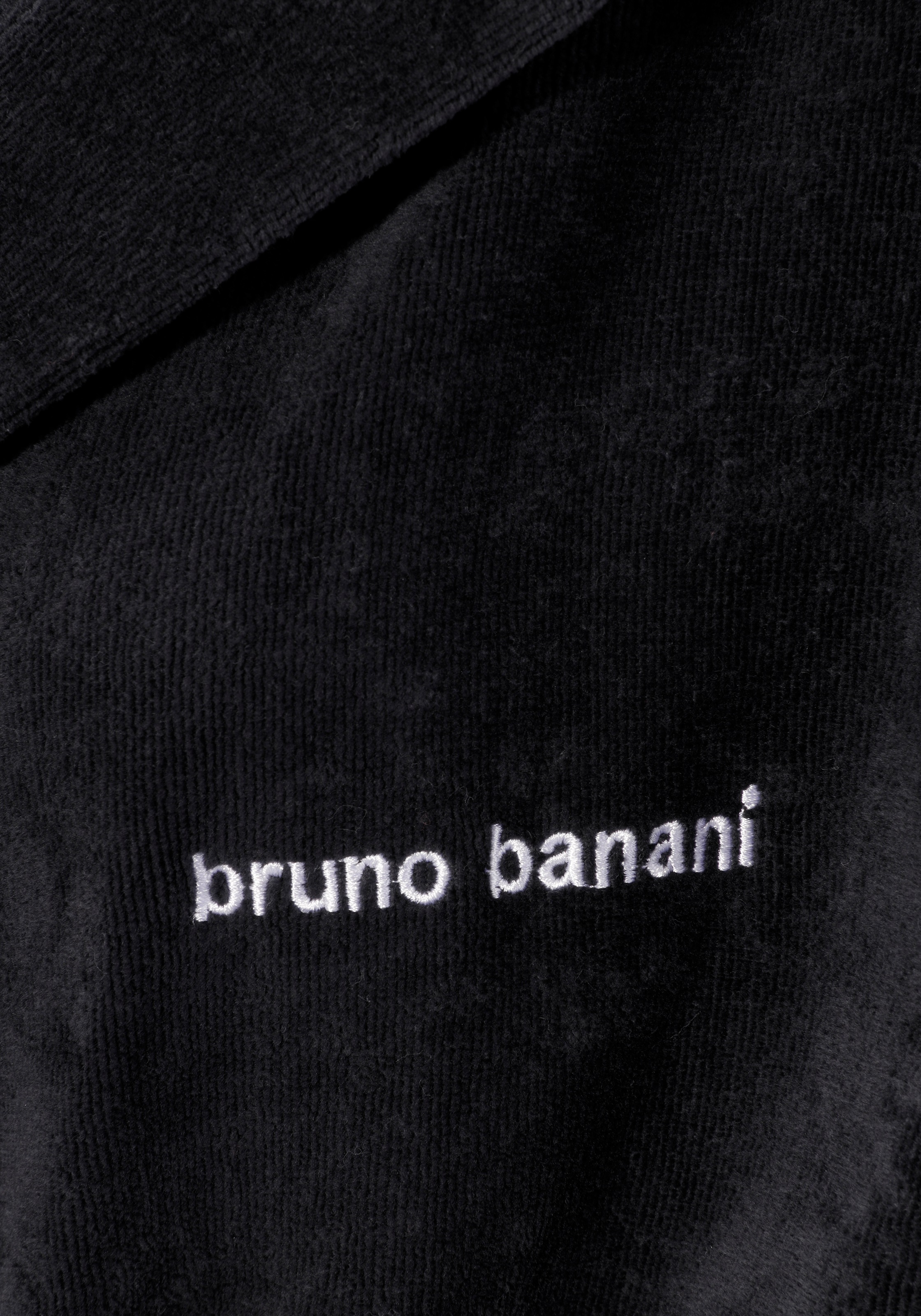 Bruno Banani Unisex-Bademantel »Daniel, ideal für Sauna & Spa, Hotelbademantel, Morgenmantel«, (1 St.), Damen & Herren Bademantel, lang, mit Taschen, S-5XL