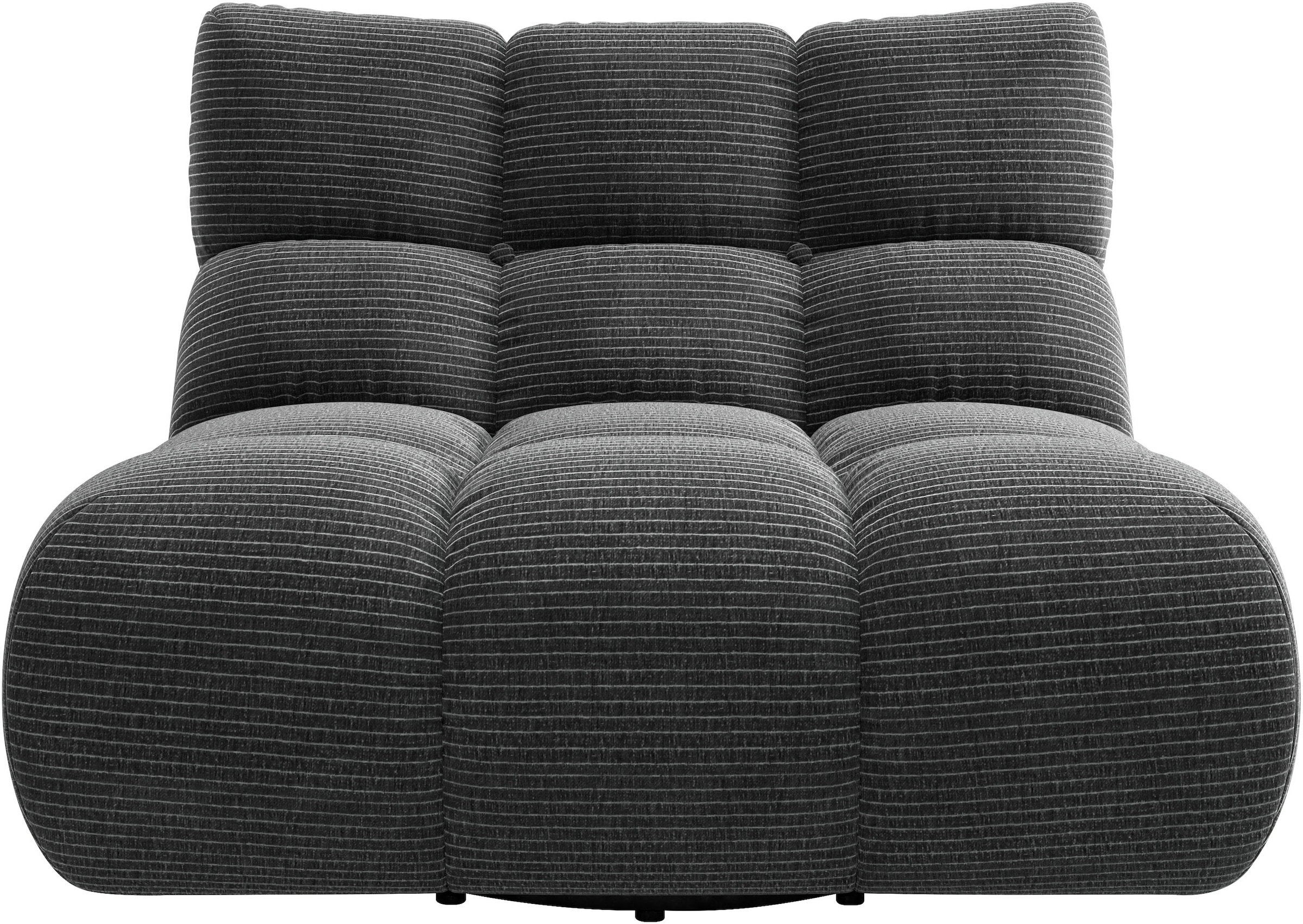 Home affaire 1,5-Sitzer "Cozy Bubble, 360 drehbarer Sessel, Breite 107 cm" mit eleganter Steppung, Rundumbezug & weicher Polsterung