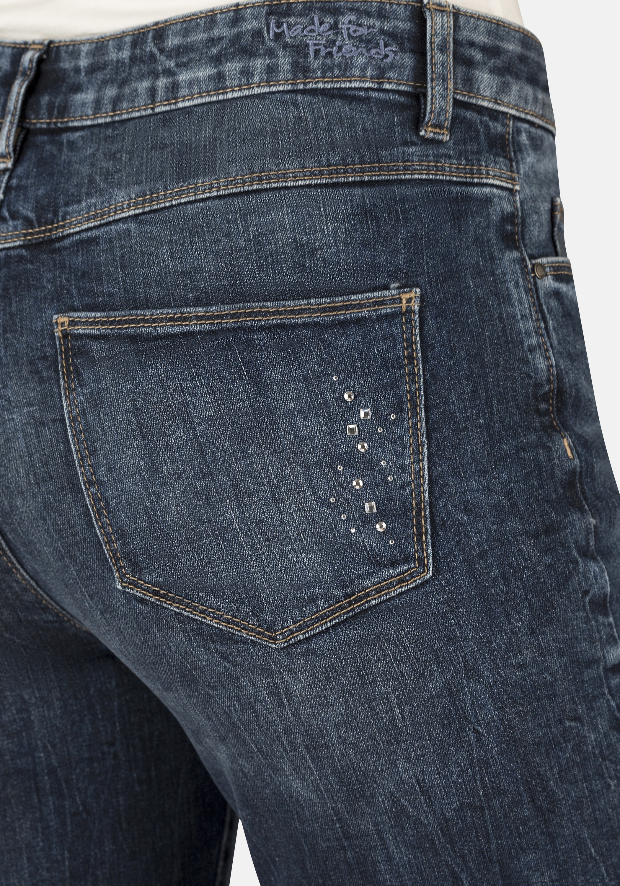 STOOKER WOMEN 5-Pocket-Jeans »Zermatt Denim Indigo Straight Fit«, Straight Fit Casual Clean Wash Denim Jeans für Damen