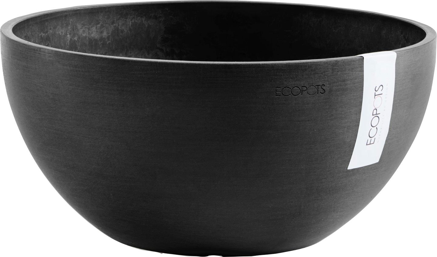 ECOPOTS Blumentopf "BRUSSELS Dark Grey", BxTxH: 35x35x16,5 cm