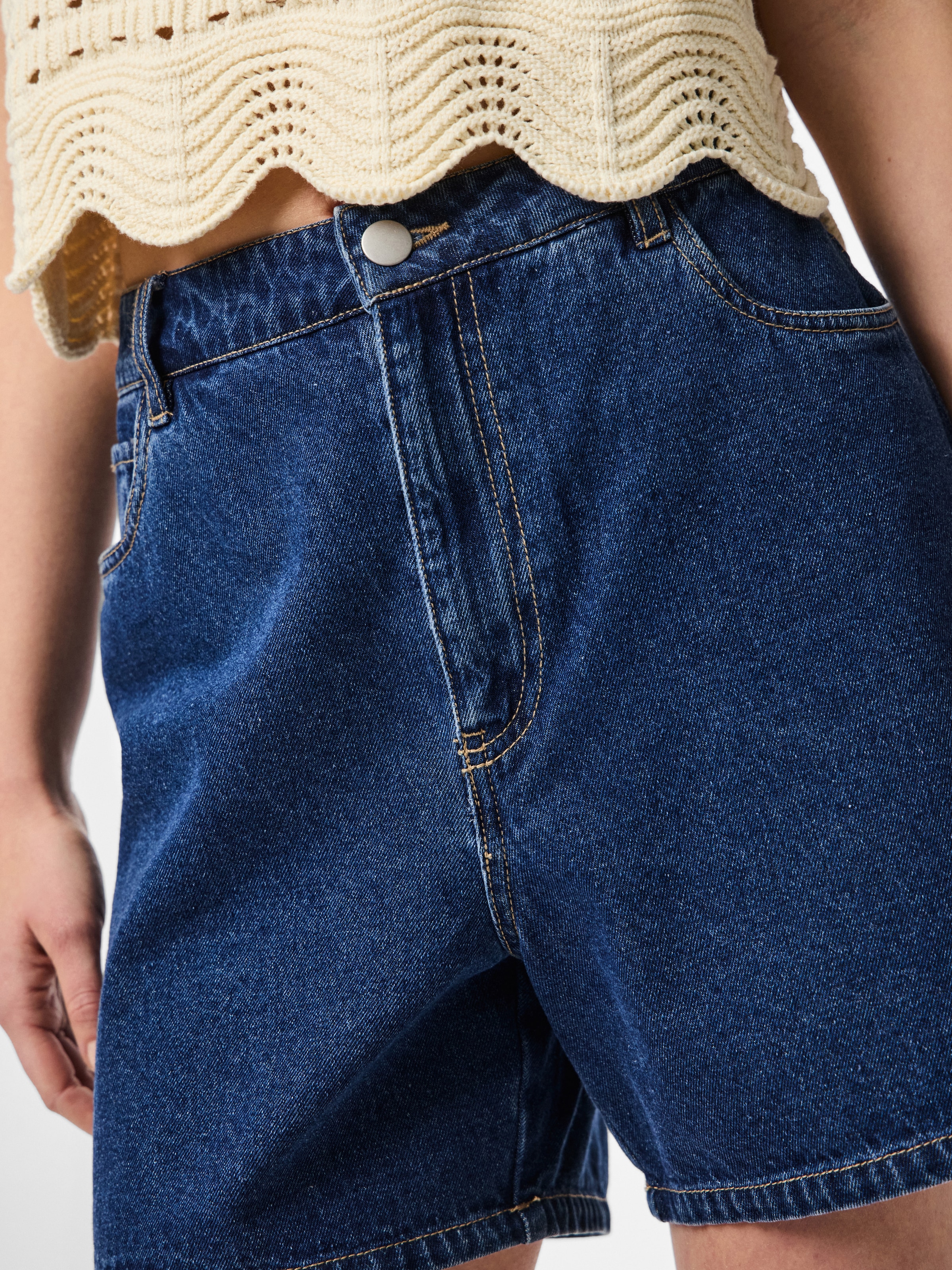pieces Jeansshorts »PCABBI MW SHORTS NOOS«
