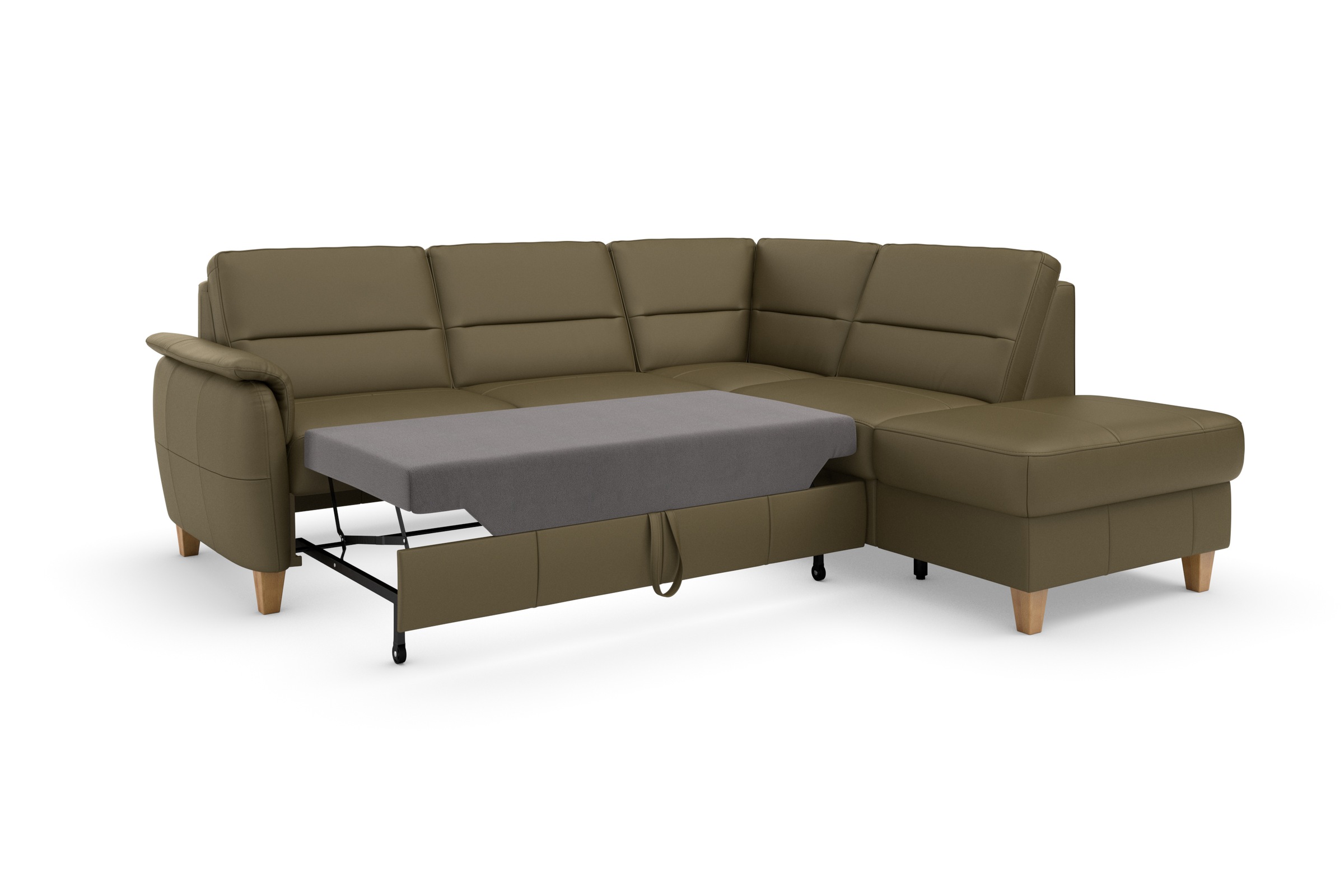 Home affaire Ecksofa »Palmera L-Form«, Federkern, wahlweise mit Bettfunktion und mit/ohne Stauraum
