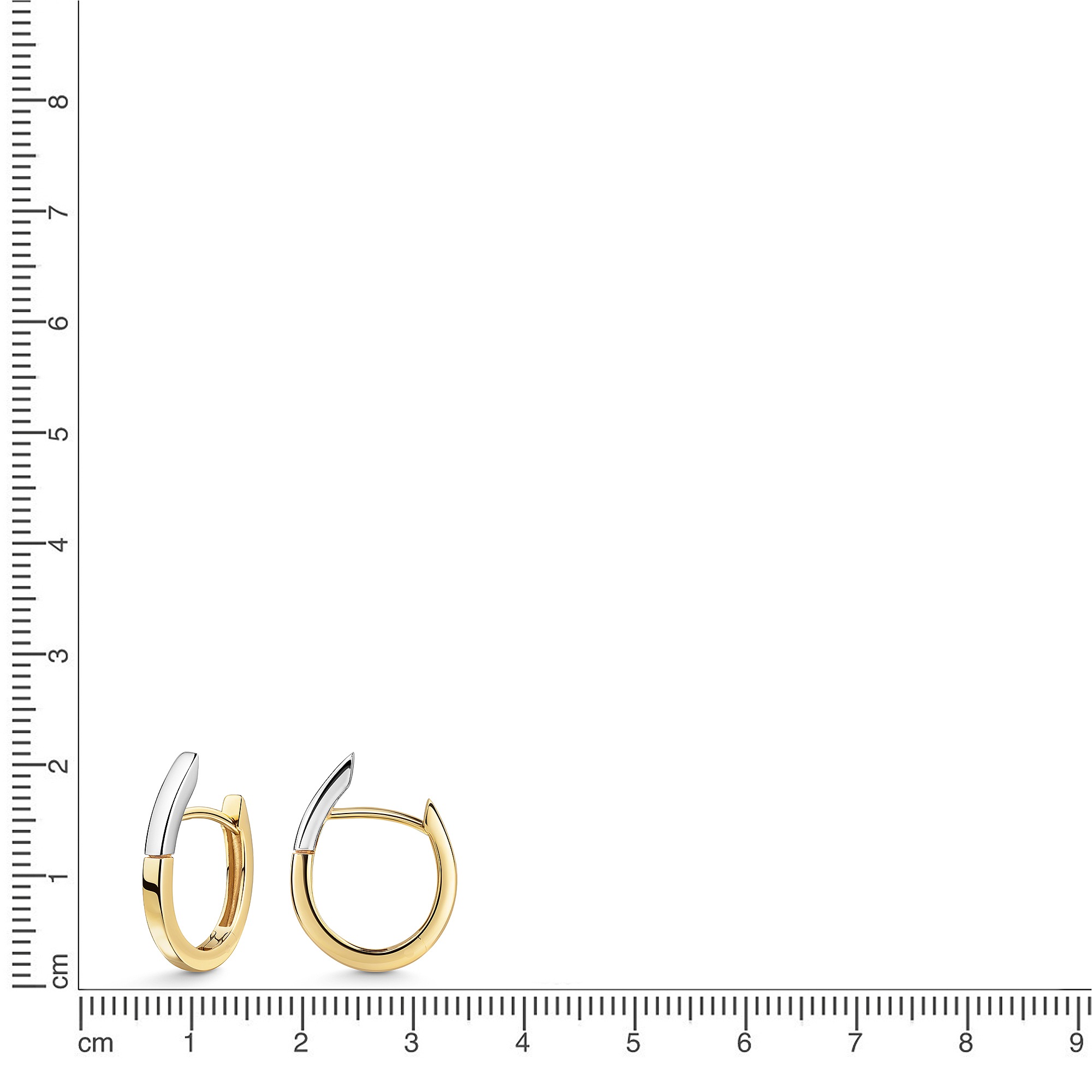 Fascination by Ellen K. Paar Creolen »375/- Gelbgold bicolor glanz«