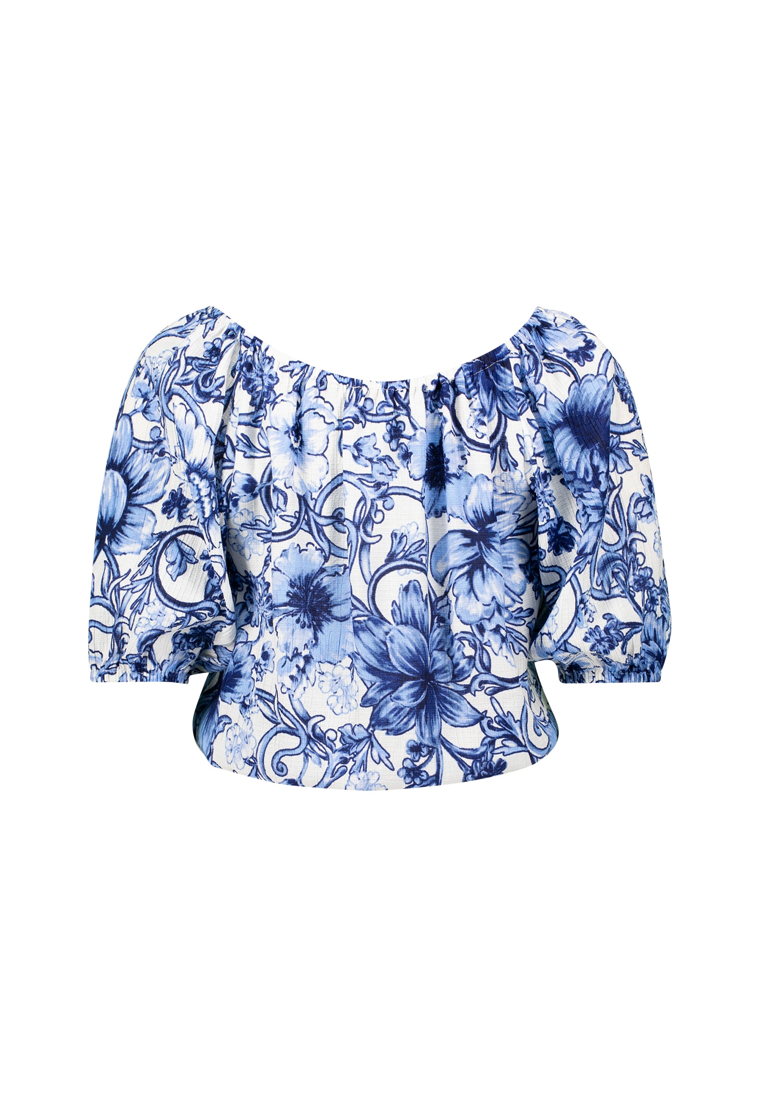 Zero Carmenbluse »zero Carmenbluse mit Blumendruck«