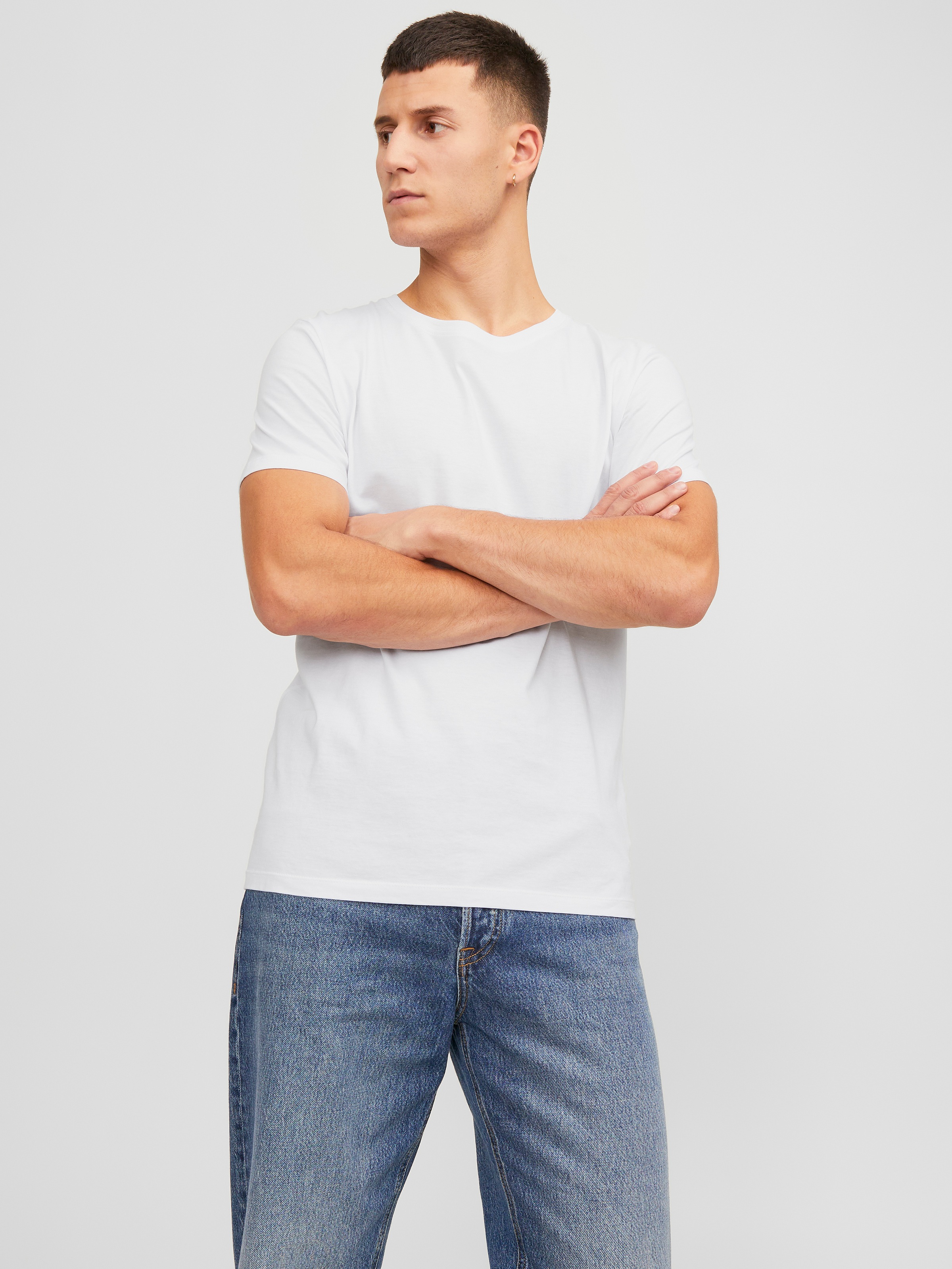 Jack & Jones T-Shirt "JJEORGANIC BASIC TEE SS O-NE 5PK MP NOOS" Packung, 5e günstig online kaufen