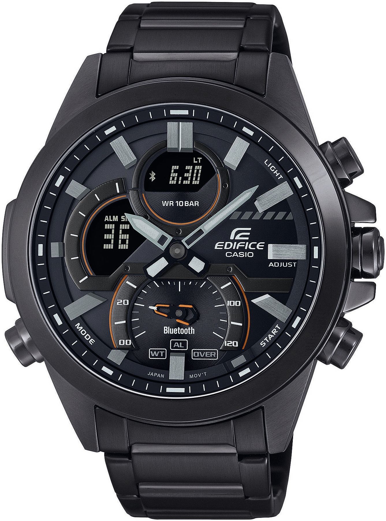 CASIO EDIFICE Smartwatch, (Armbanduhr, Herrenuhr, Bluetooth, Stoppfunktion, Weltzeit, digital)