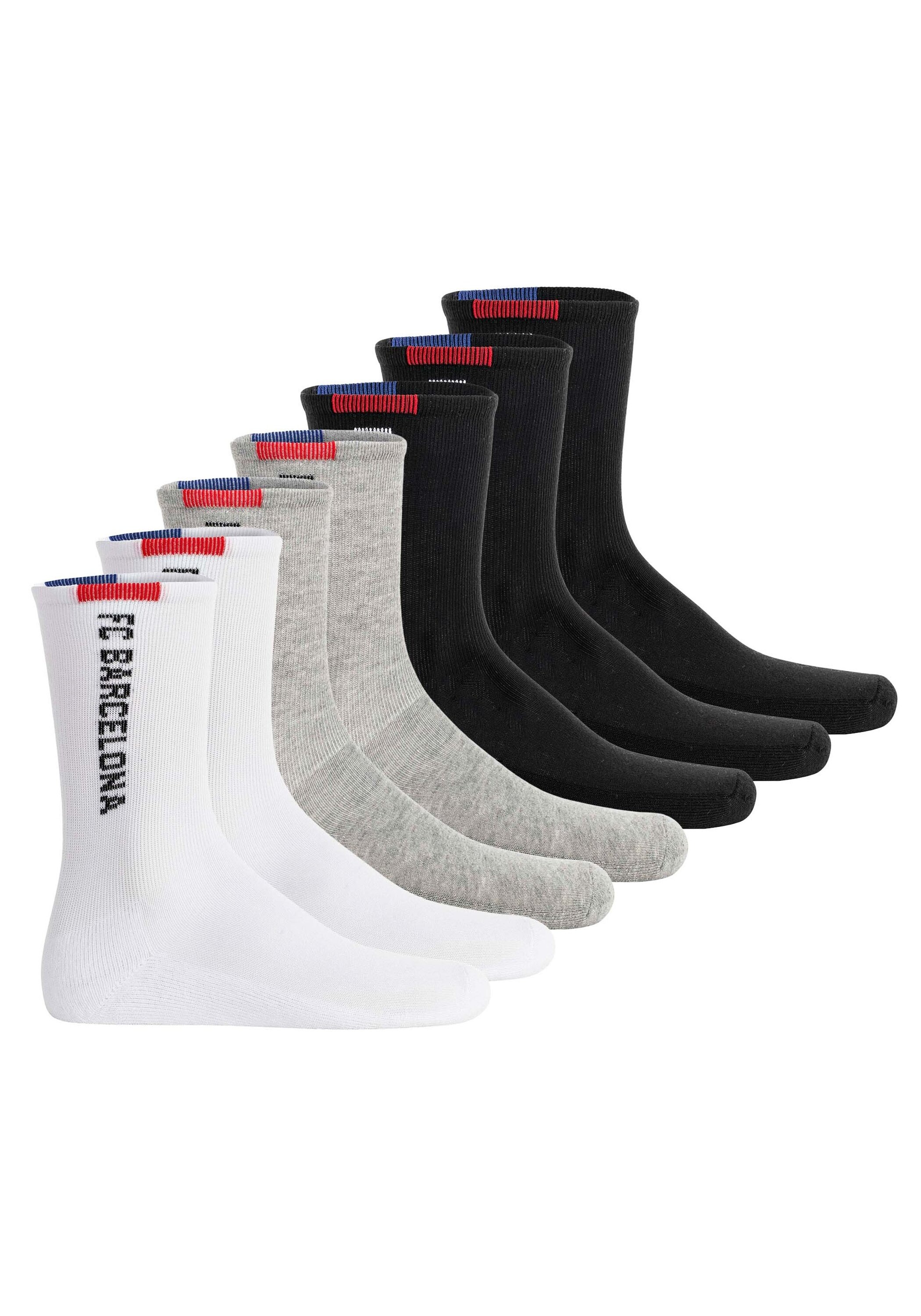 FC Barcelona Kurzsocken "Socken FCB Kids Crew Socks 7-Pack 7er Pack" 7 Paar tlg.