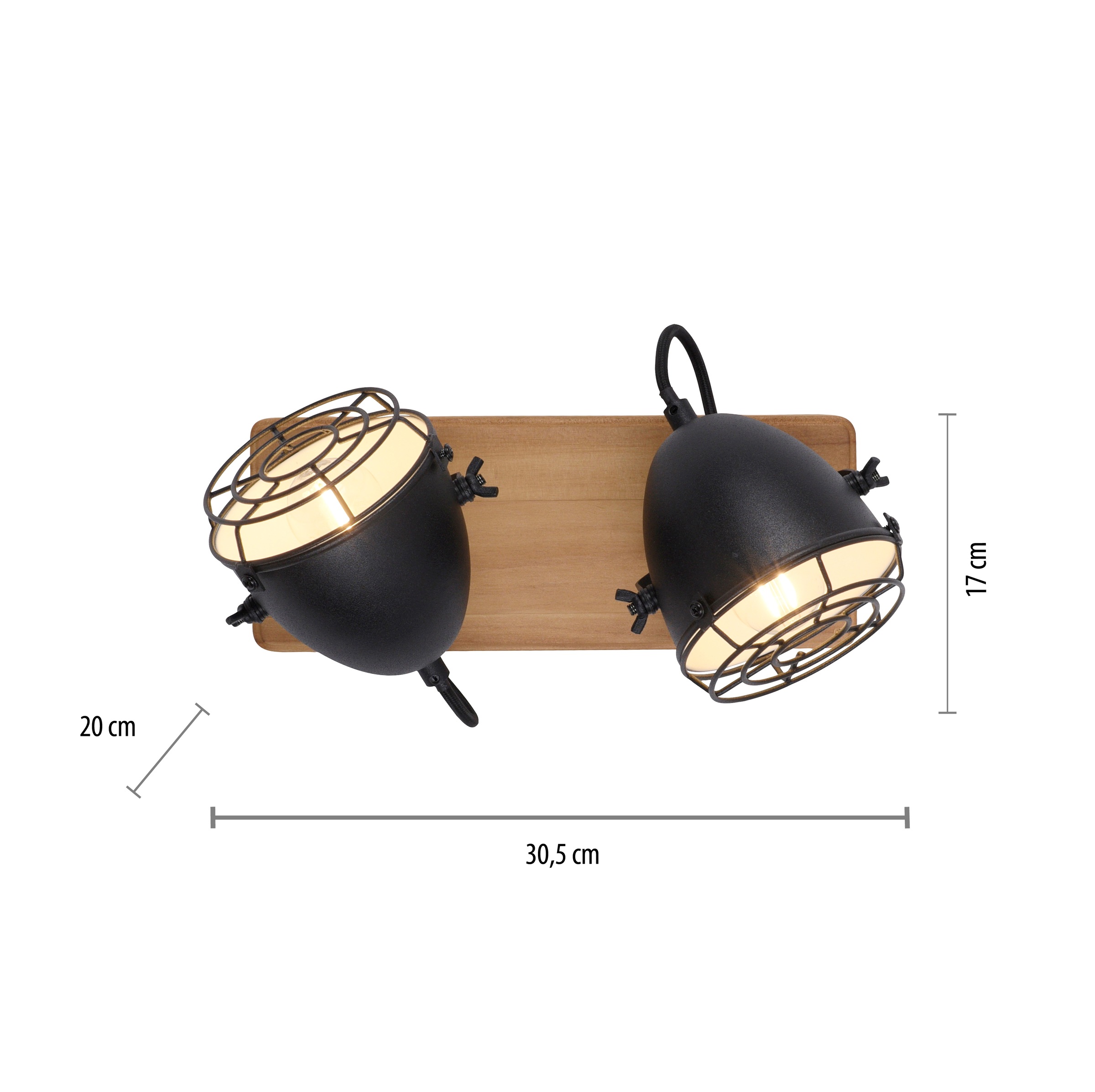 JUST LIGHT Deckenleuchte »BEETLE«, 2 flammig, Leuchtmittel E14 | ohne Leuchtmittel, ExklusiveE14