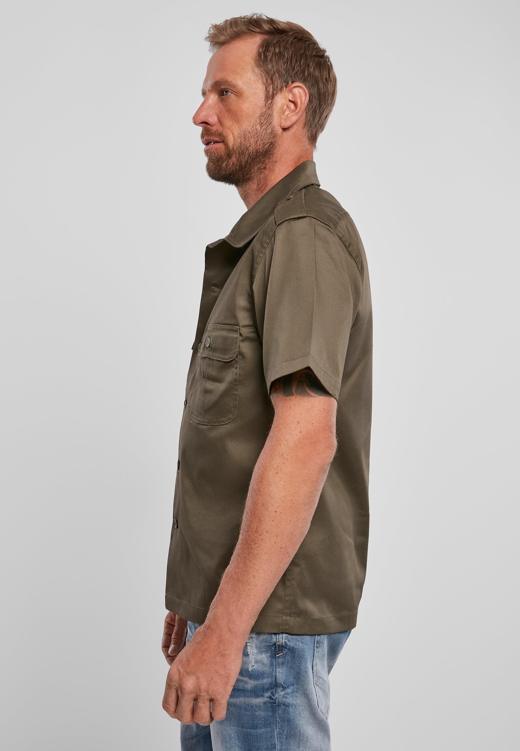 Brandit Langarmhemd »Brandit Herren Short Sleeves US Shirt«, (1 tlg.)
