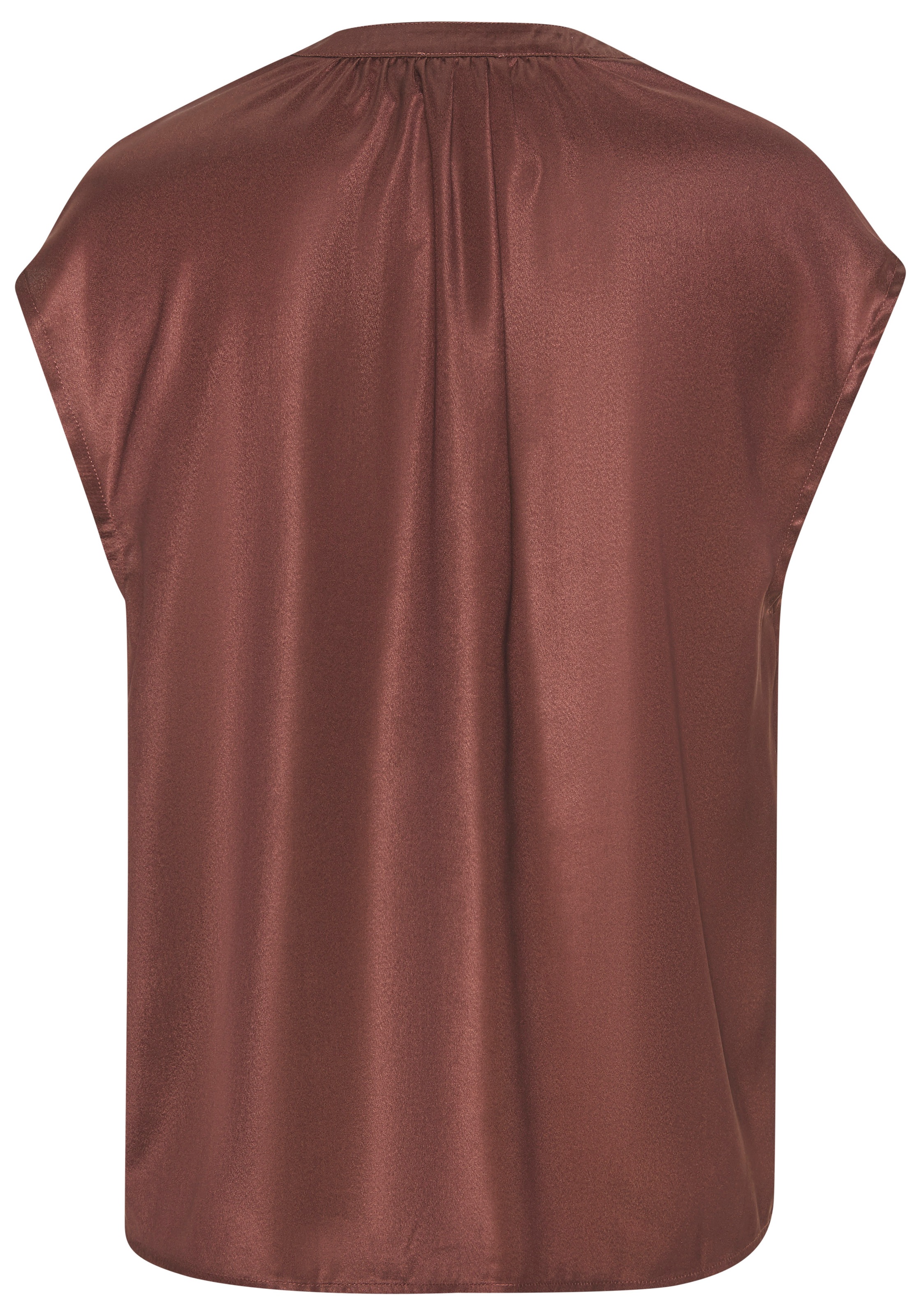 LASCANA Satinbluse mit kurzen Ärmeln, elegant